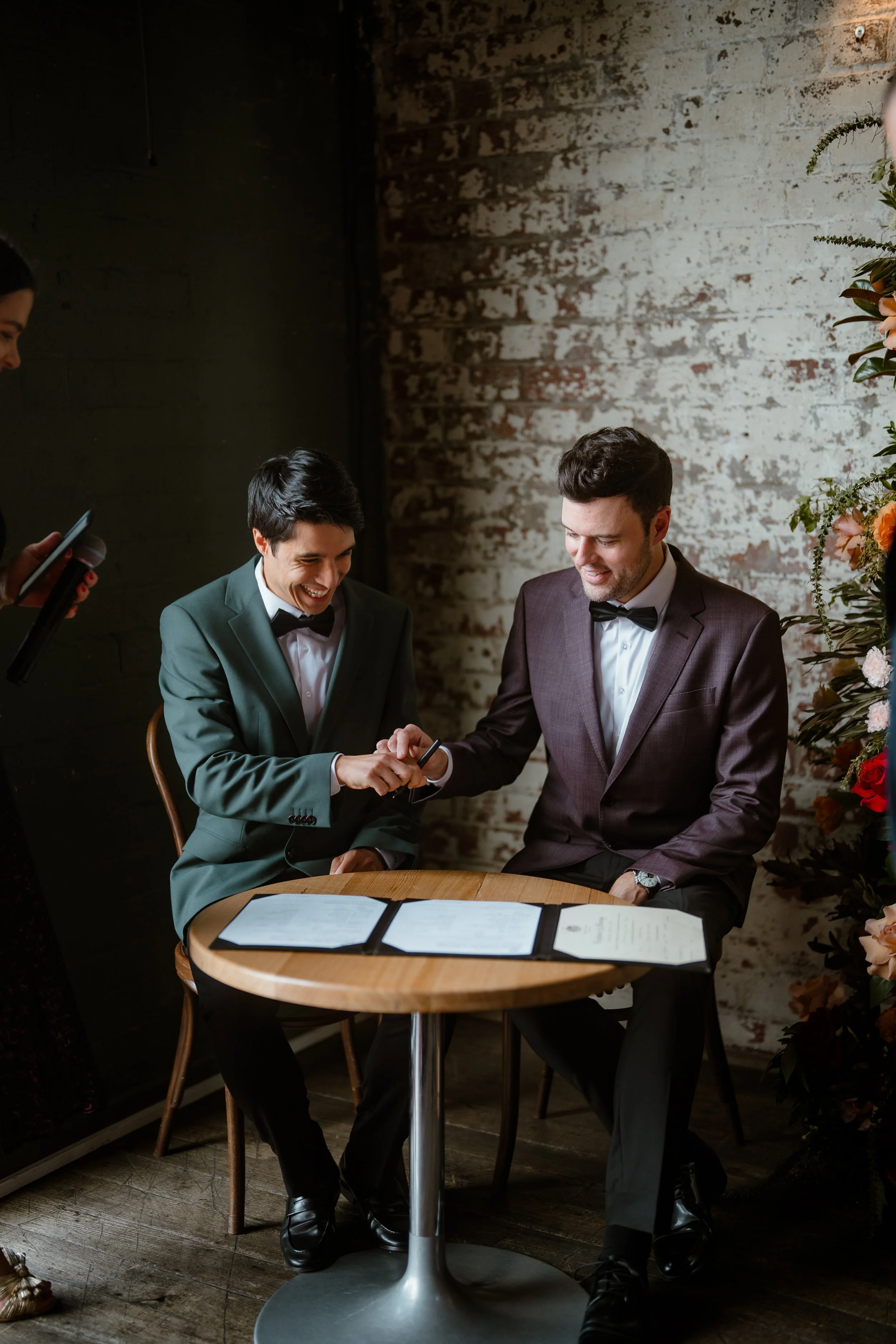 Signing of Wedding Papers