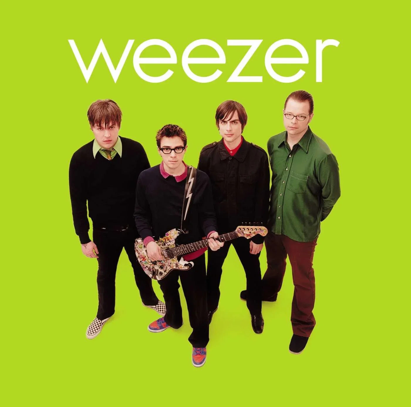 The Green Album is the 3rd Weezer record, and their second self titled album. All Things Rock review and rank Green in a list of all Weezer albums wrong. Contains the singles Island in the Sun and Hash Pipe