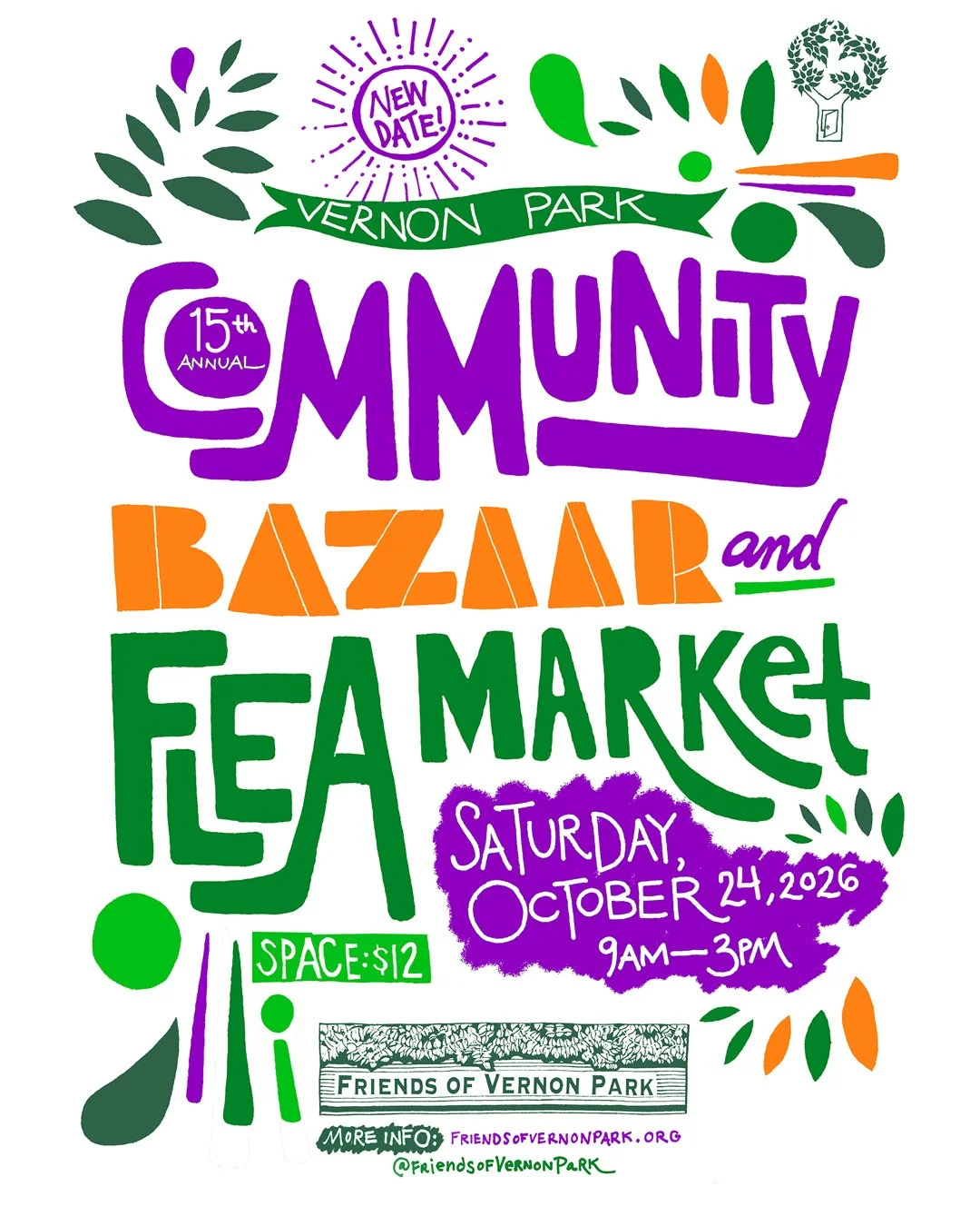 2026 Community Bazaar &amp; Flea Market @ Vernon Park