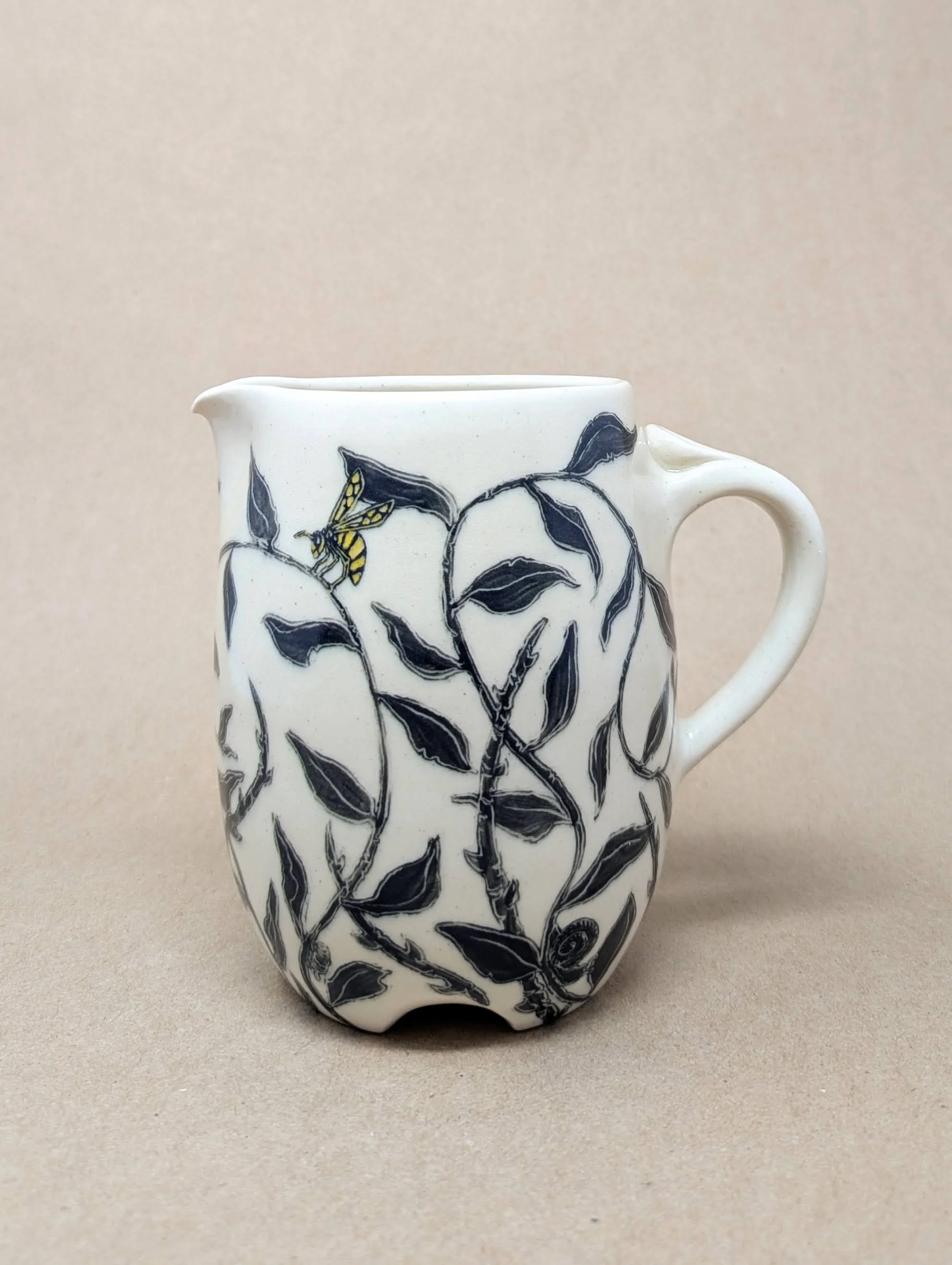 Small Vine and Briar Pitcher
5.25x4.25x5.75"
$125