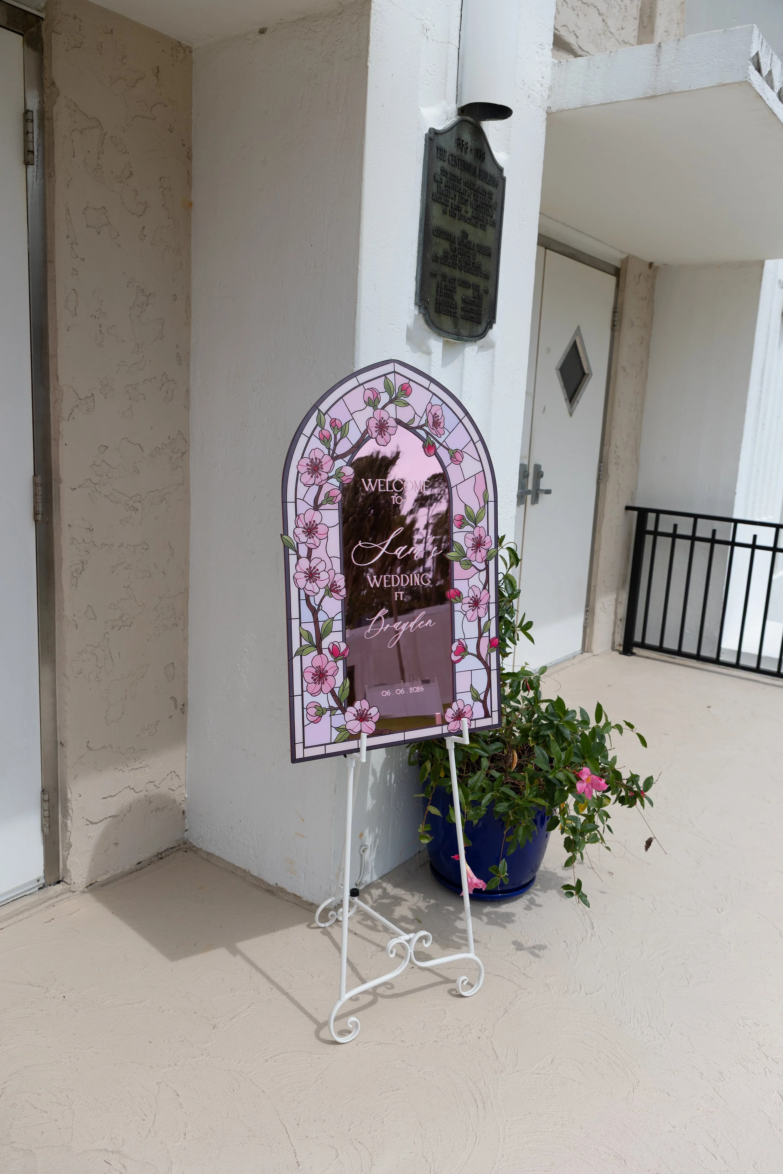 Front step of the Centennial Building in Port St joe