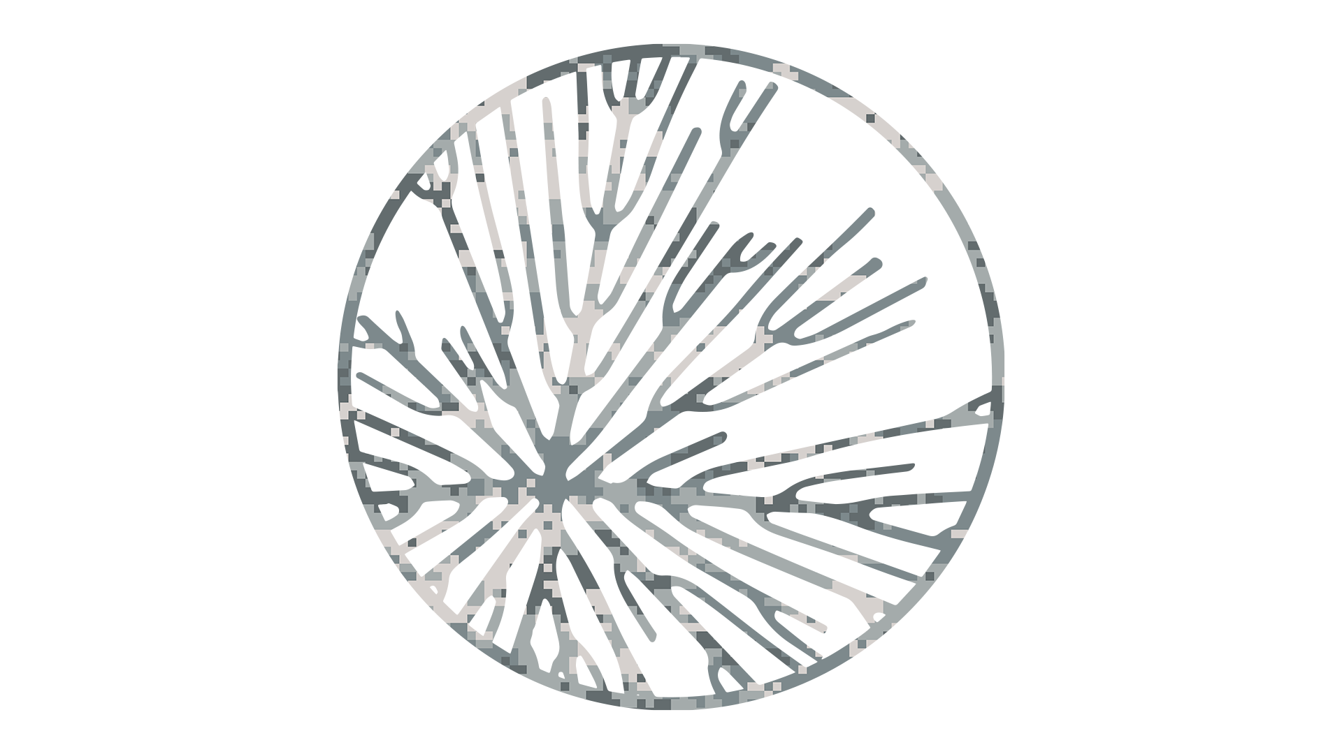 Abstract digital circuit pattern with pixelated design in shades of gray and blue. Hypha Inc. Digital Marketing & Advertising Agency, Tulum