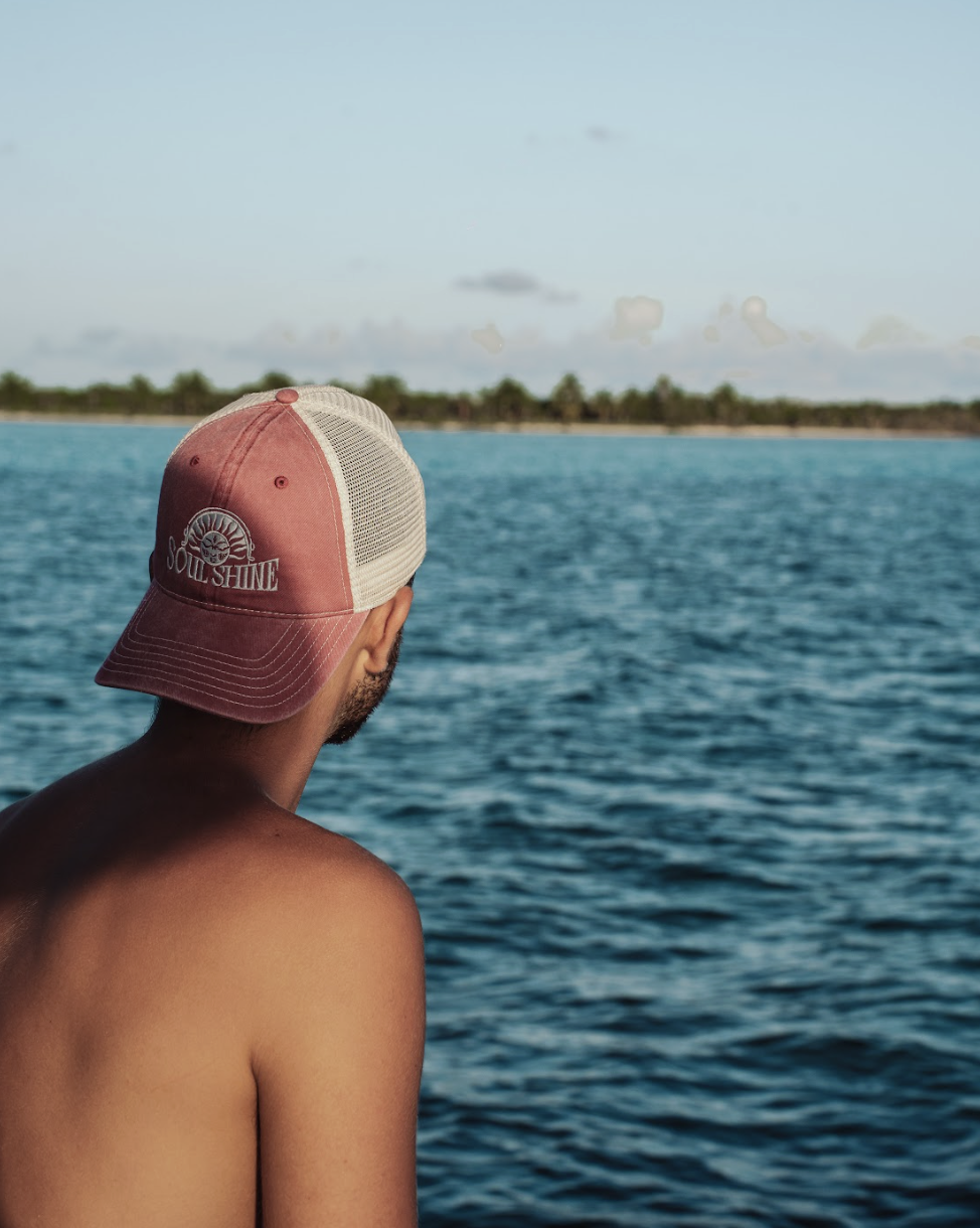 A peaceful moment overlooking the crystal-clear waters of Cozumel