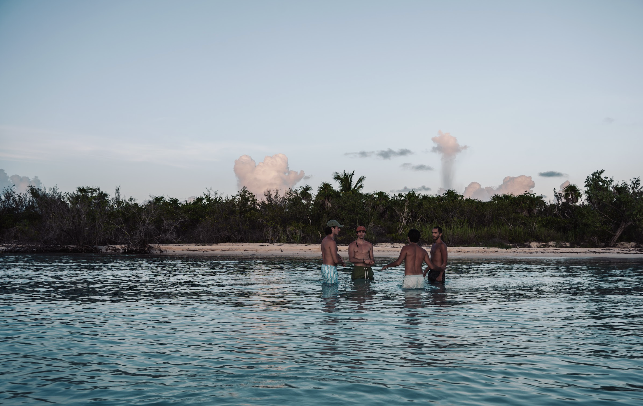Shared moments in paradise exploring the natural beauty of El Cielo with friends, surrounded by crystal-clear Caribbean waters.