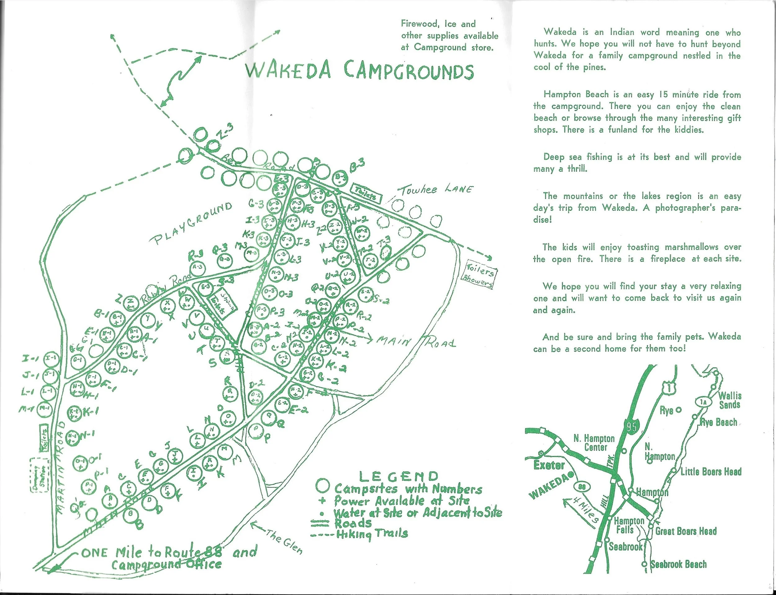 Wakeda map circa 1966 