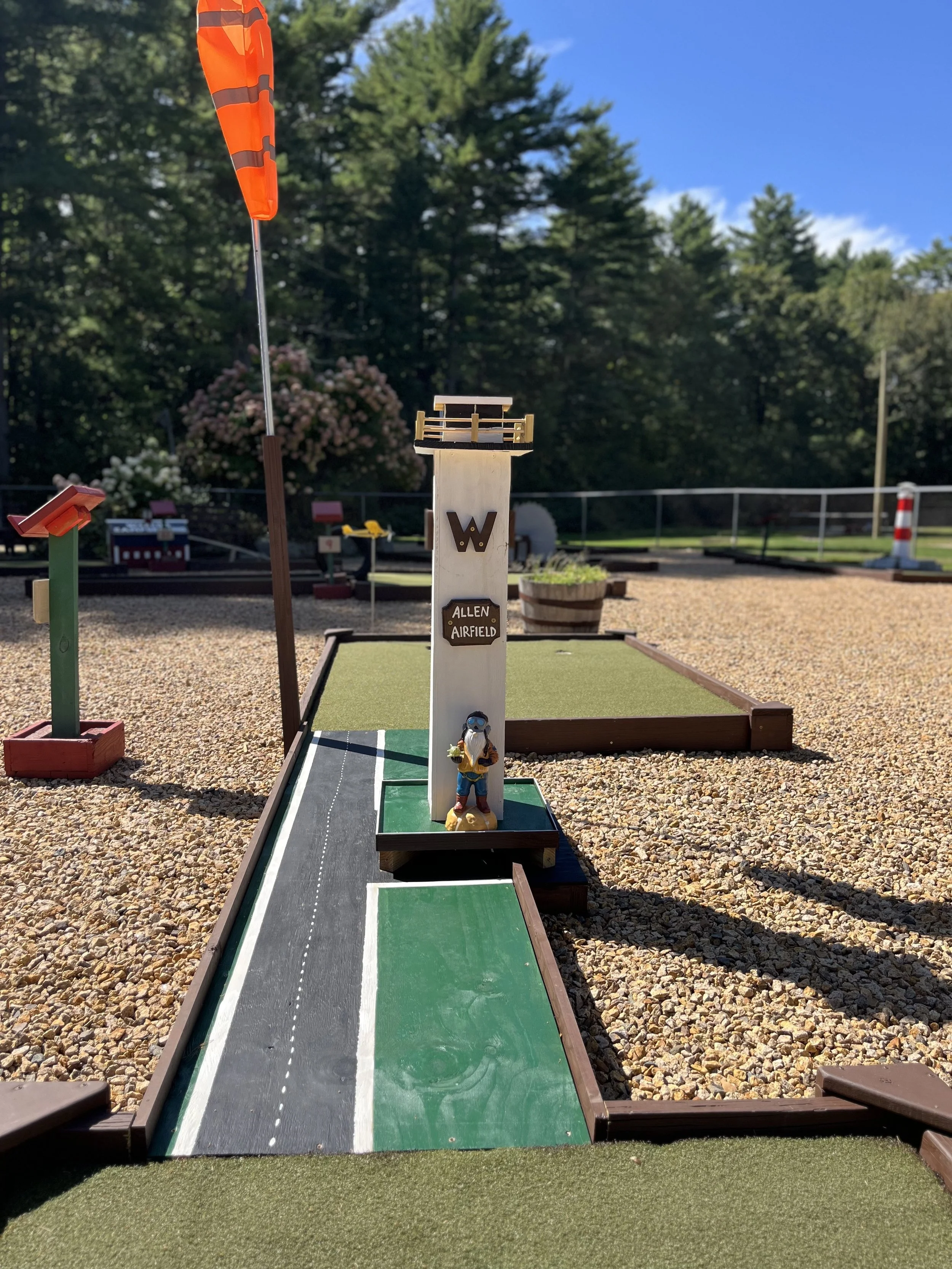 One of the latest fun additions to the mini golf course! 