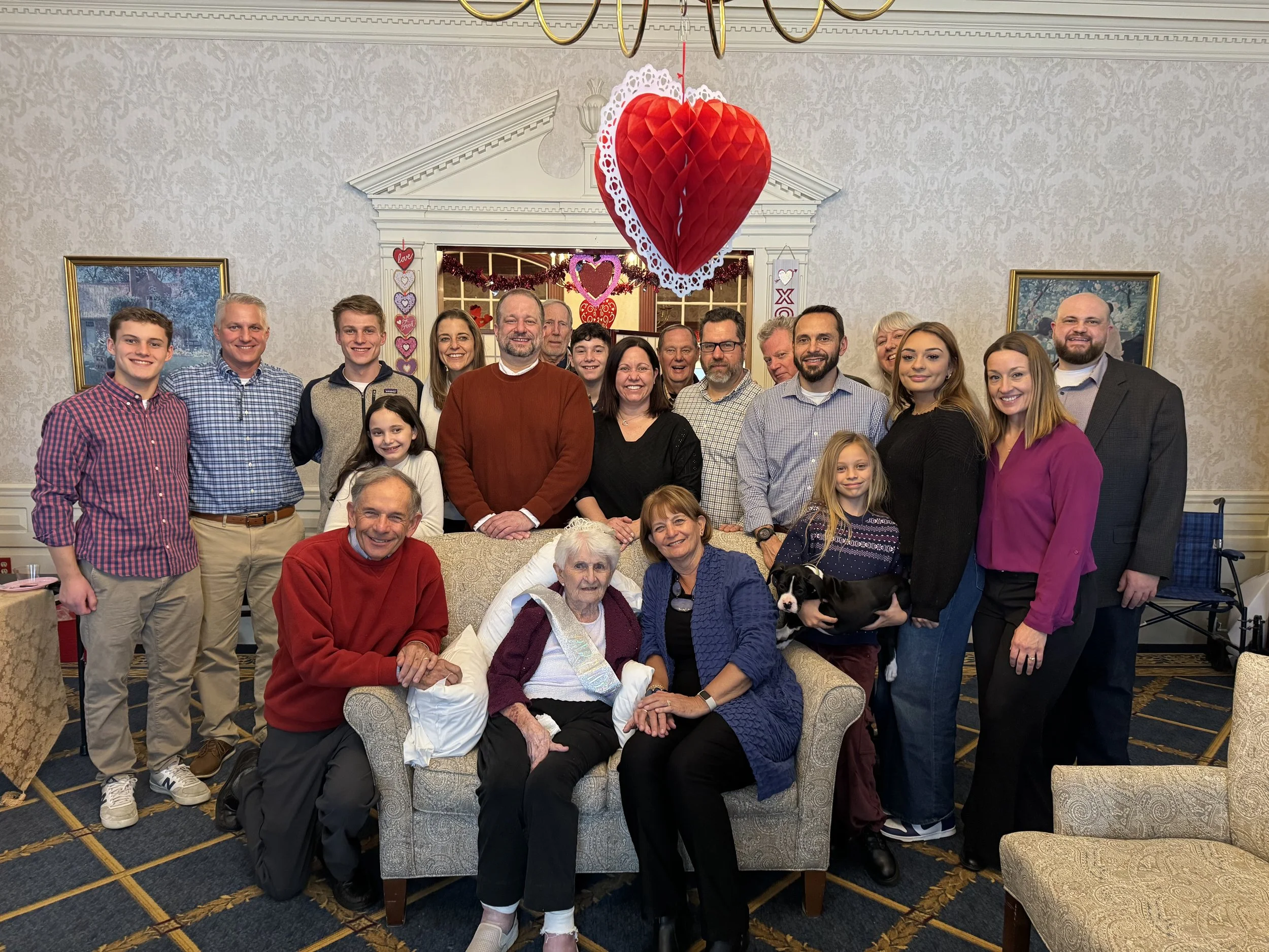 February 15, 2025 the family at Jimmie's 100th birthday! 