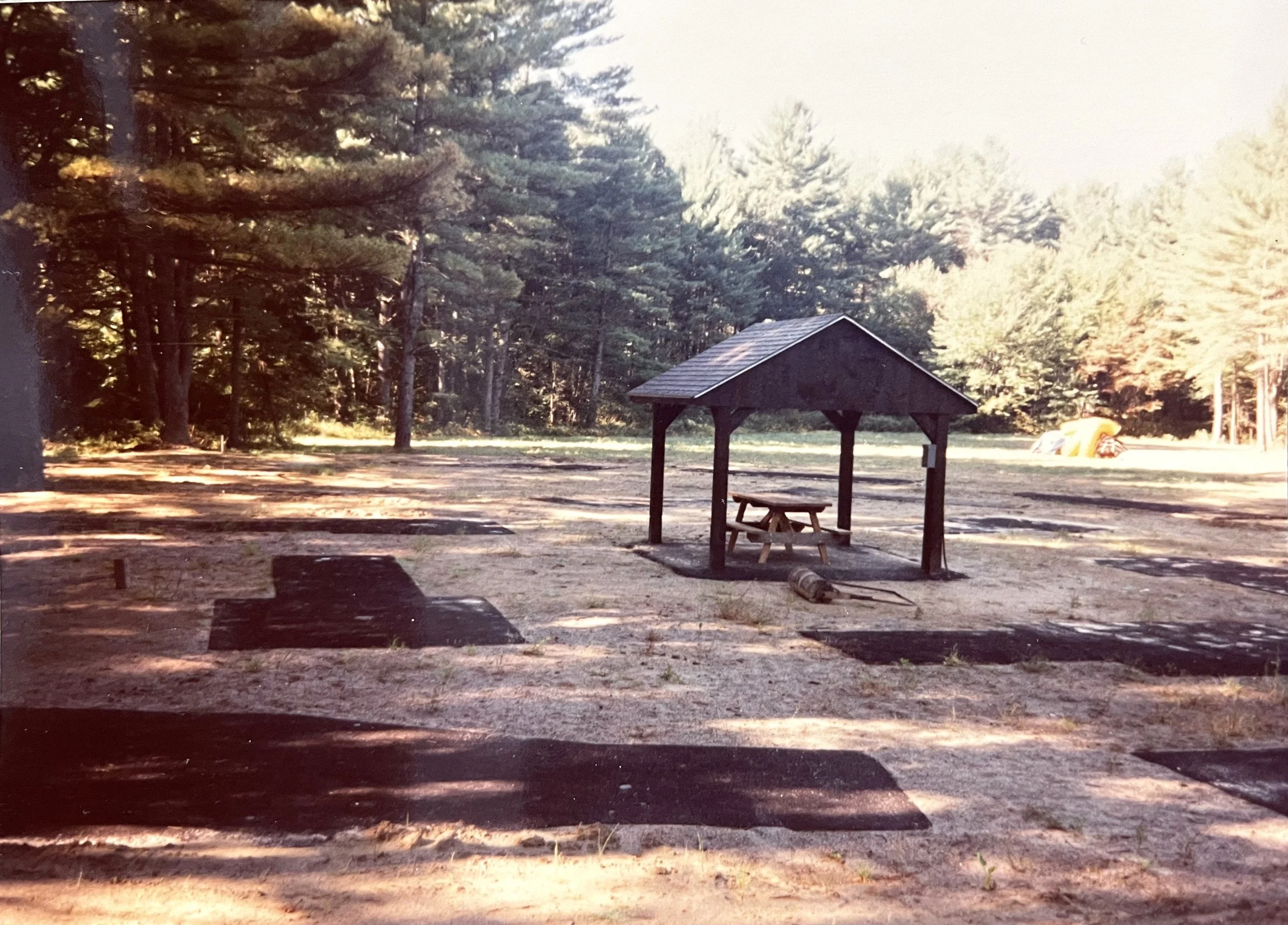 The mini golf course in its initial stages