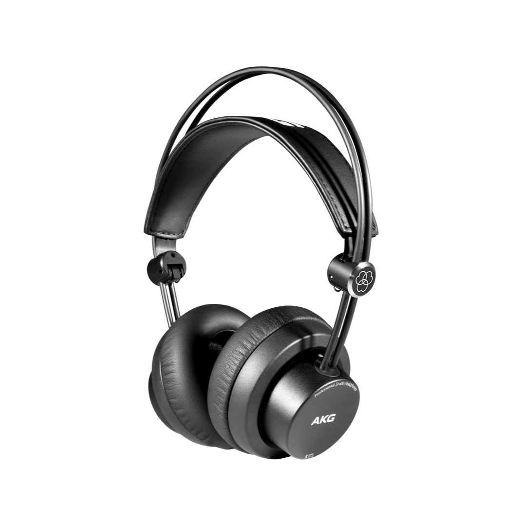Black over-ear headphones with an adjustable headband and cushioned ear cups