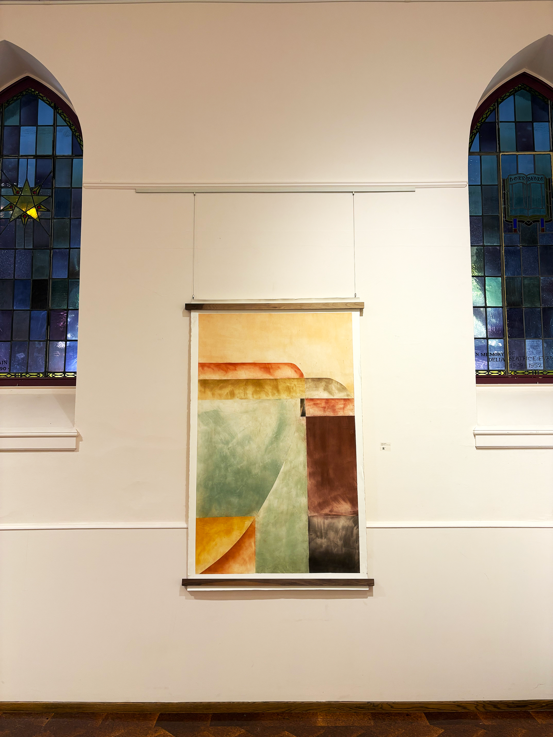 Aletheia, No. 8, Powdered pigment, paper, beeswax, 42x60
