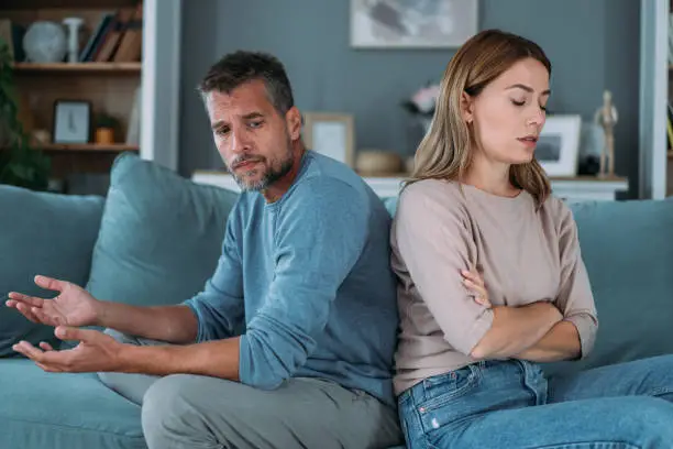 Couple having a misunderstanding