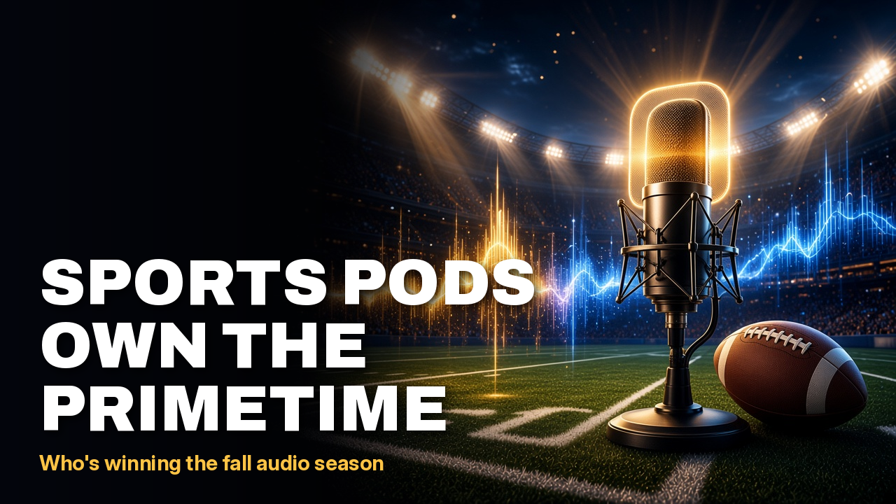 Sports Pods Own the Primetime: Who’s Winning the Fall Audio Season