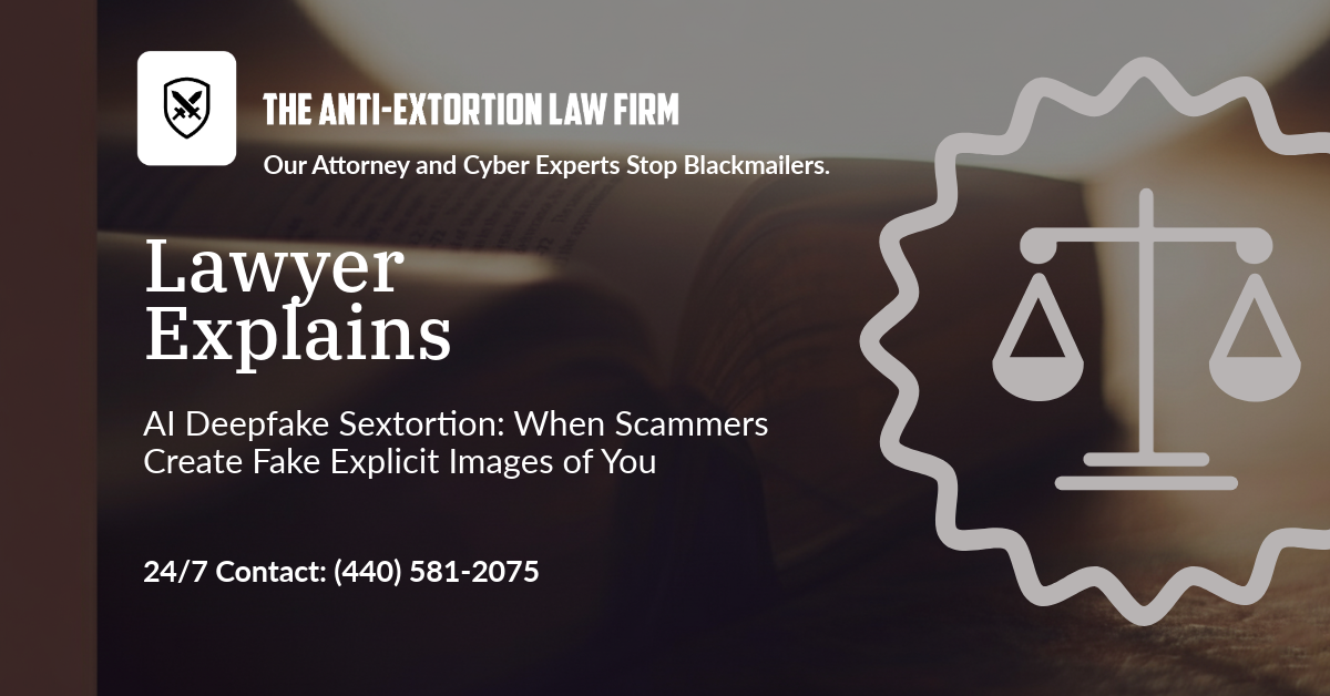 AI Deepfake Sextortion: When Scammers Create Fake Explicit Images of You