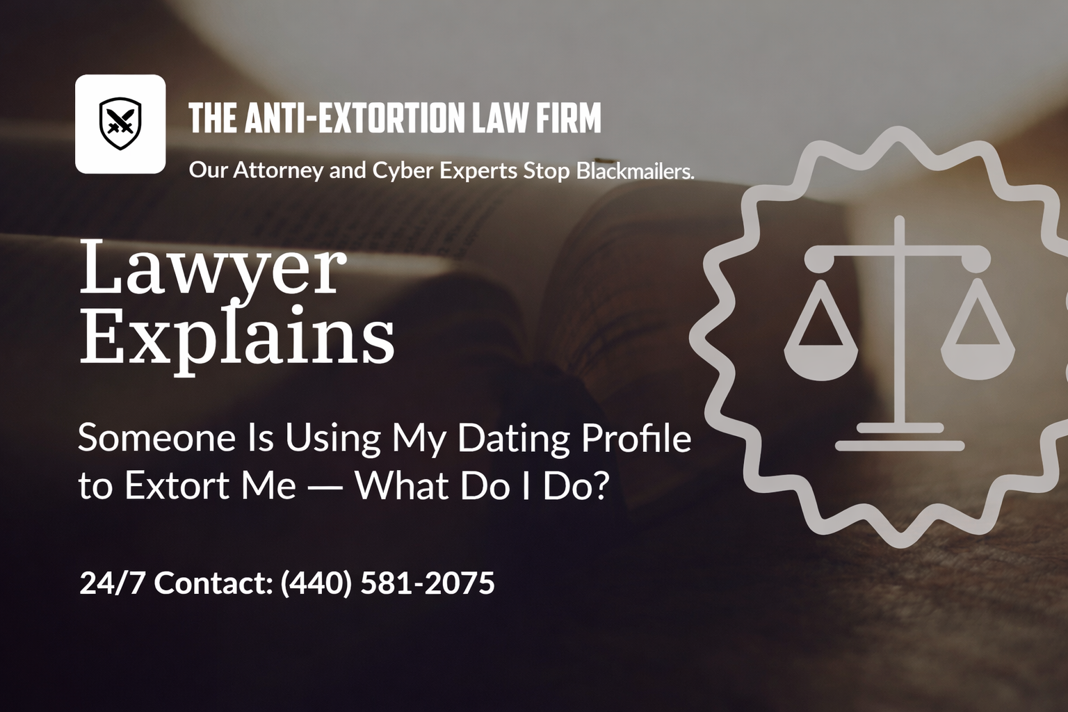 Someone is using my Dating Profile to Extort Me - What do I do?
