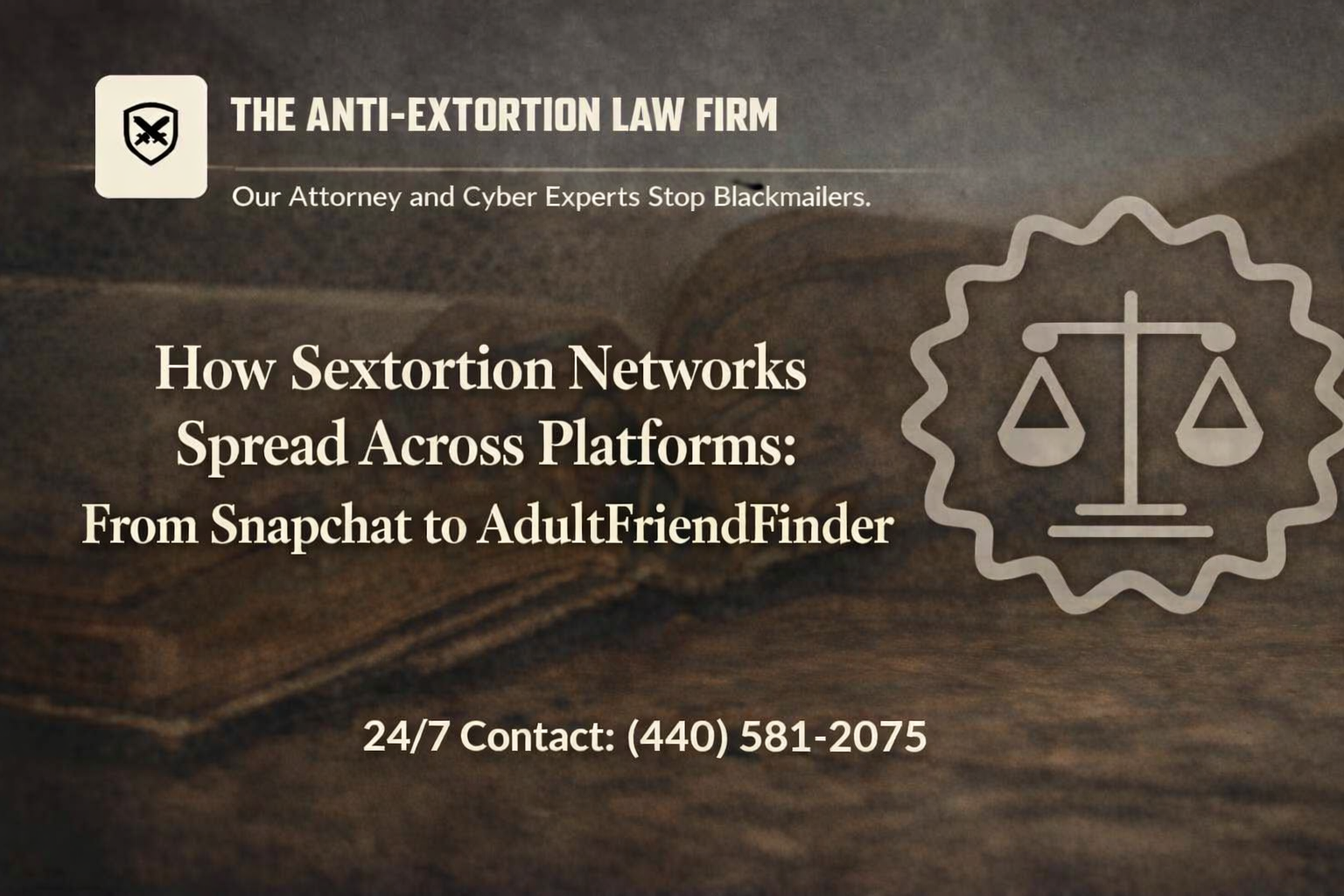 How Sextortion Networks Spread Across Platforms: From Snapchat to AdultFriendFinder