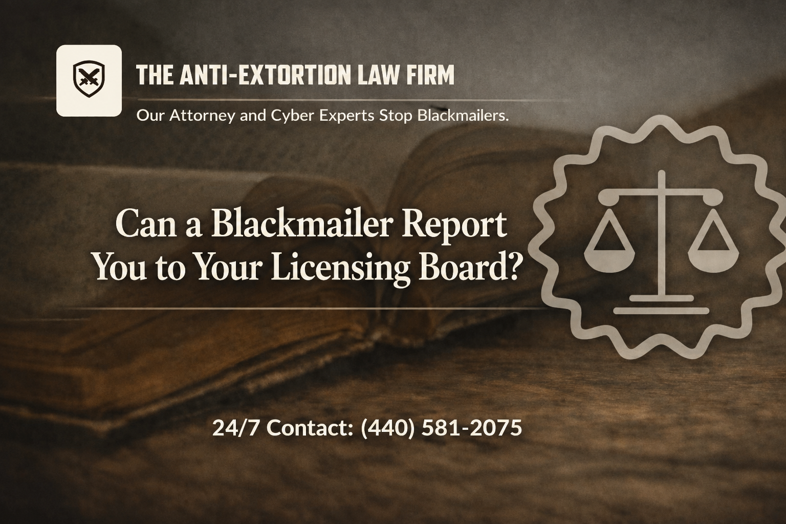 Can a Blackmailer Report You to Your Licensing Board?