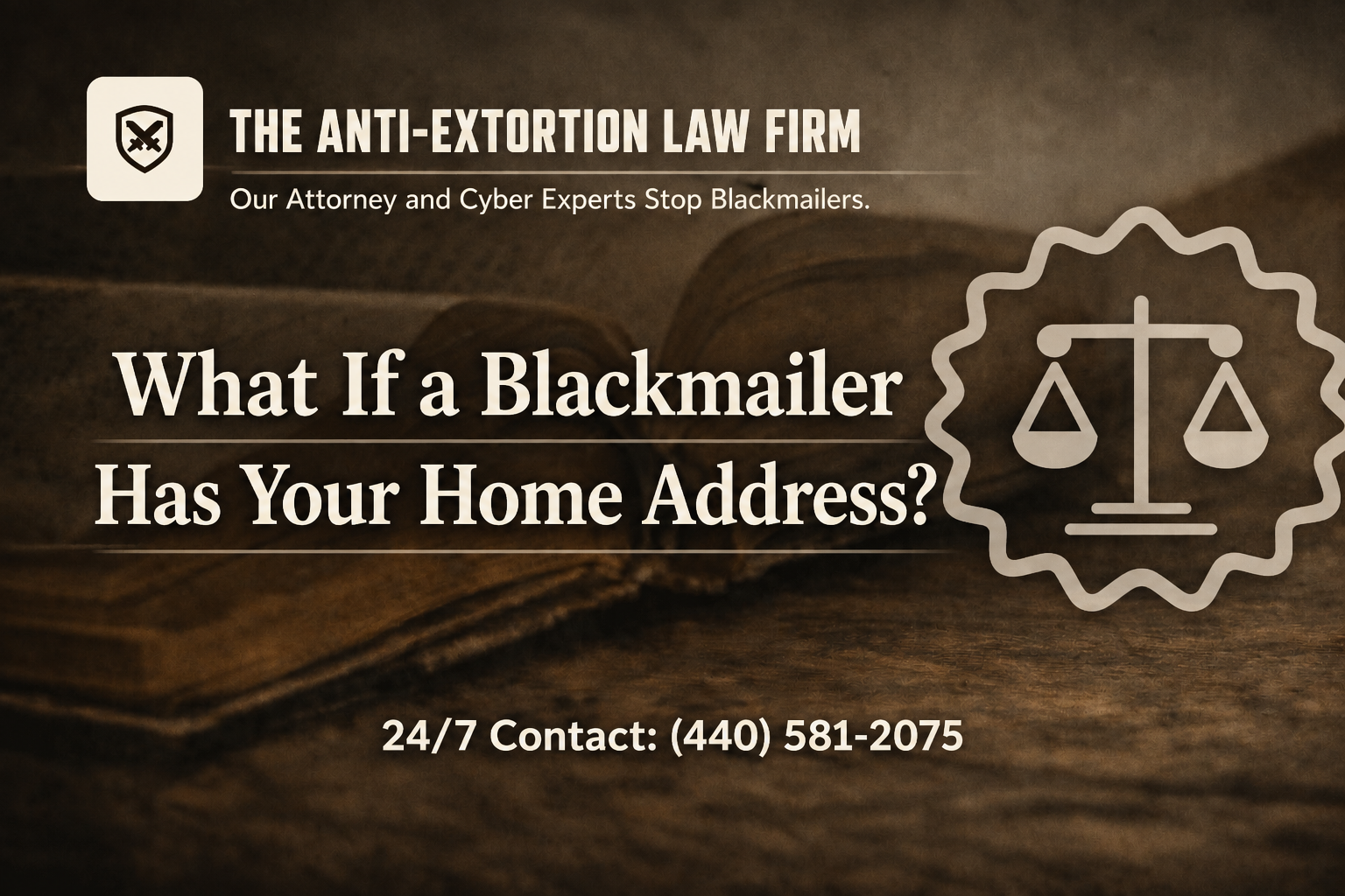 What If a Blackmailer Has Your Home Address?