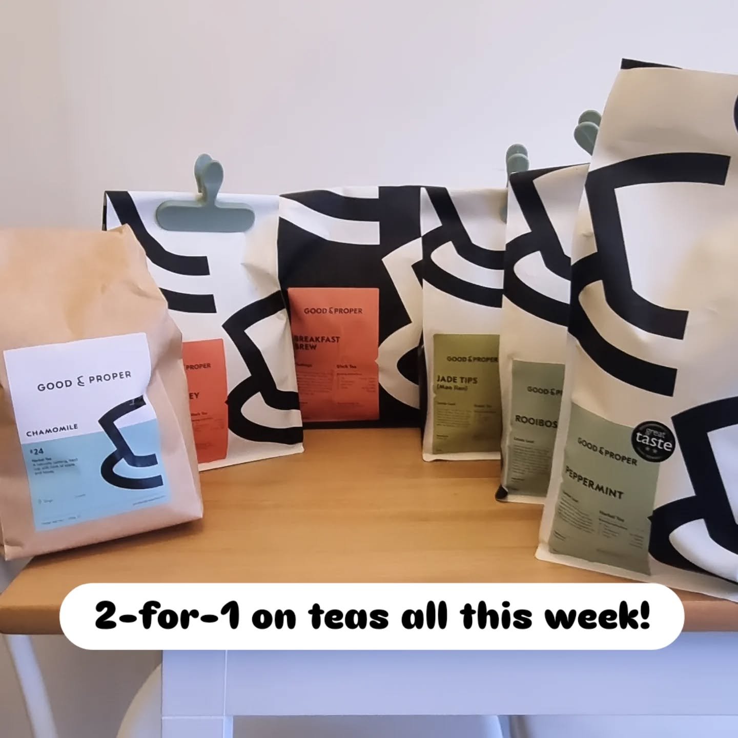 It's getting to that time of year where we're all a bit under the weather! 

Don't worry though, I've got you covered with 2-for-1 on teas! Get one for yourself and one for a friend or take a second tea bag away with you for later!

Did you know one 