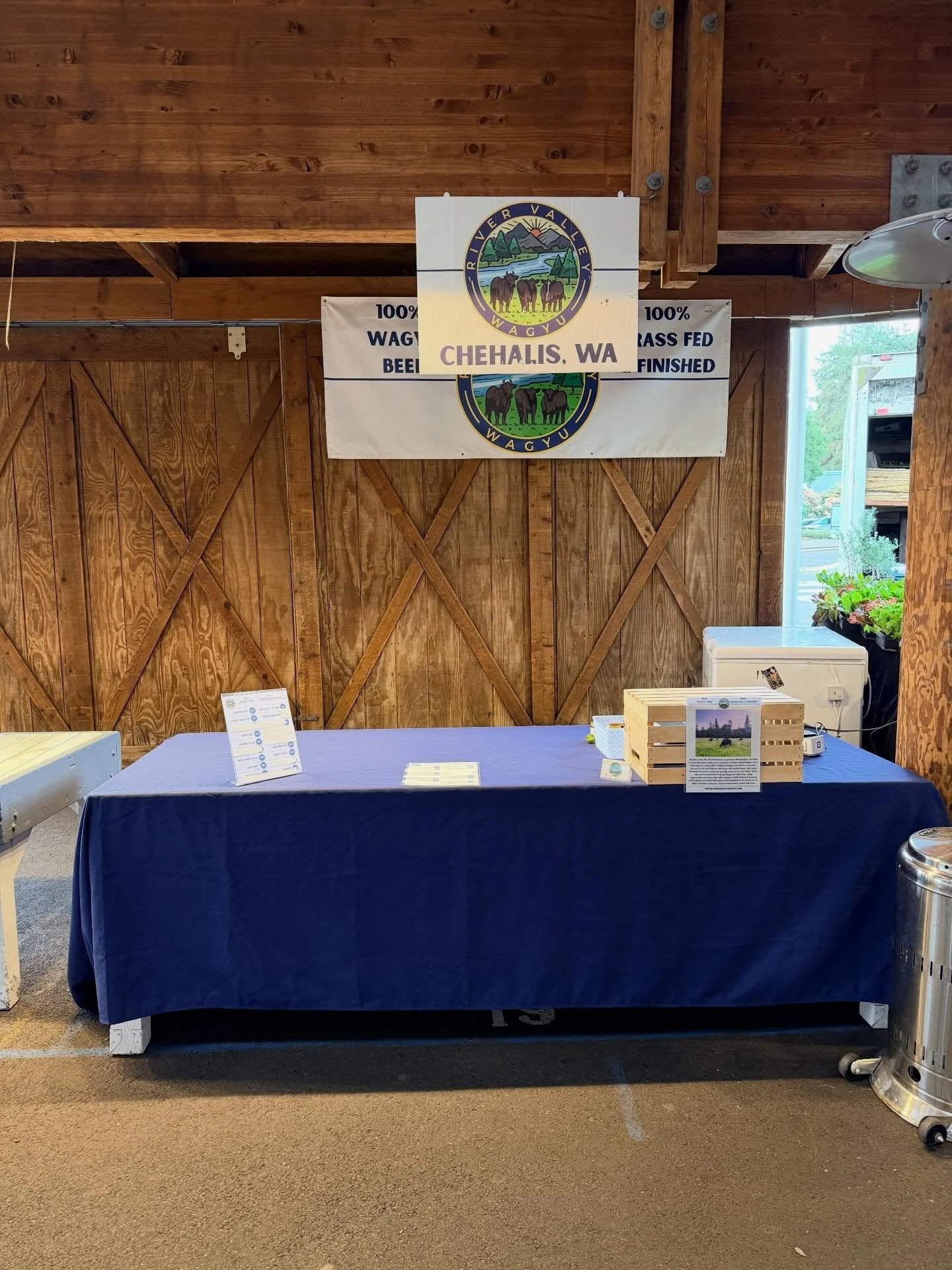 Good Morning 🌞 Folks!! It is the first day of high season here @olympiafarmersmarket !! We have moved two stalls to the left to 19 !! We are running a special on Thursday $10 for ground beef!! #wagyu #grassfed #beef
