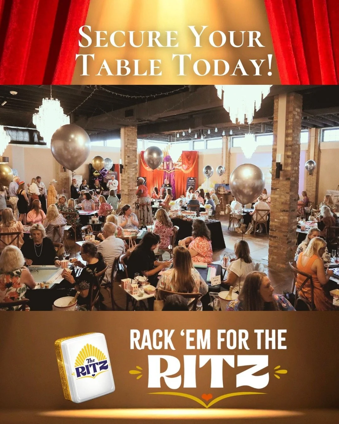Rack &rsquo;Em for The Ritz! In just two weeks on March 26, mahjong teams will gather for our 3rd Annual Tournament, competing for top prizes and bragging rights. There&rsquo;s still time to reserve your table and raffle tickets on our website. Come 