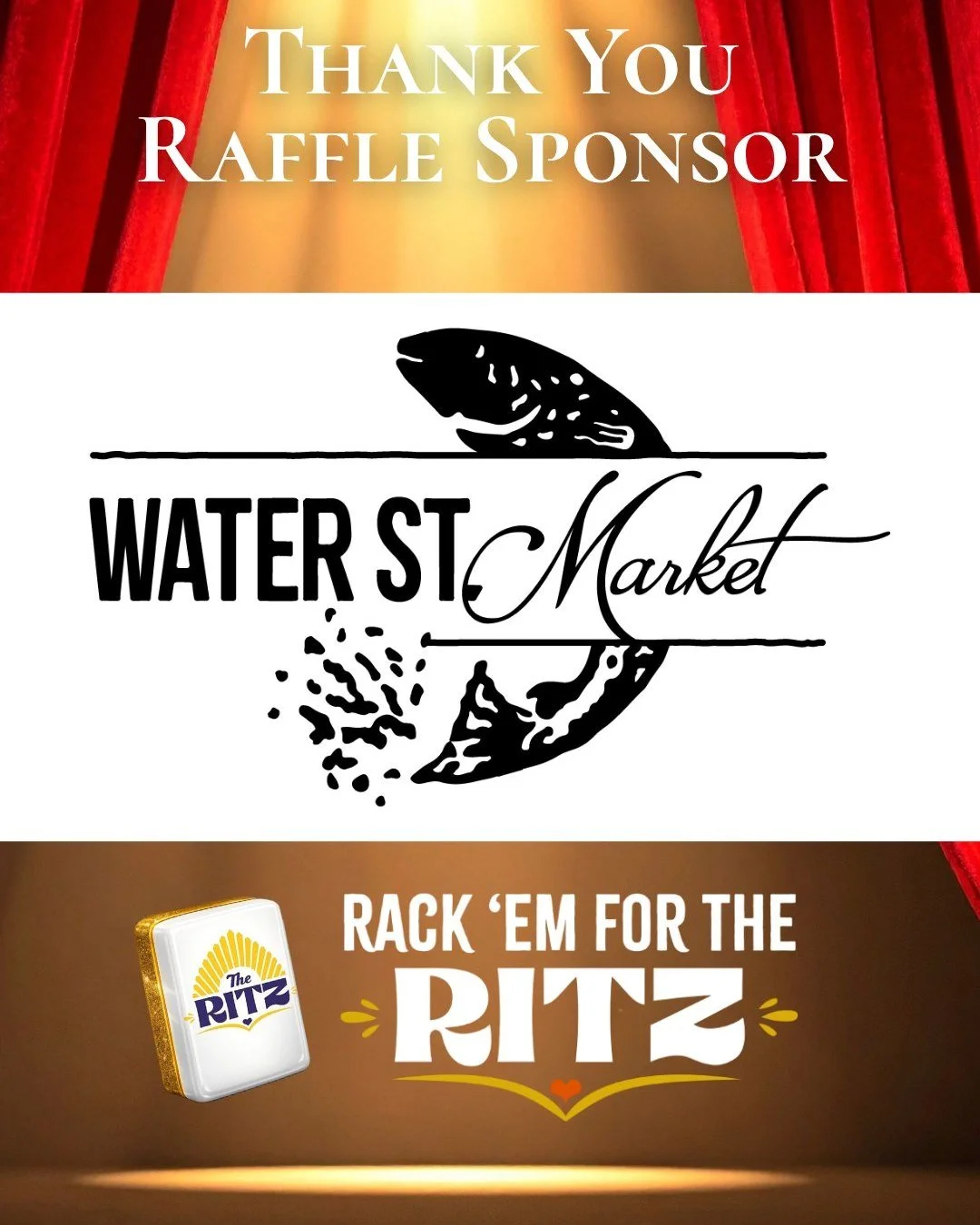 Thank you to Water Street Restaurants for the generous donation to the 3rd Annual Rack 'em For The Ritz Mahjong Tournament Raffle on March 26! One raffle winner will win a $250 gift card, usable at the Water Street family of restaurants.
Tickets are 