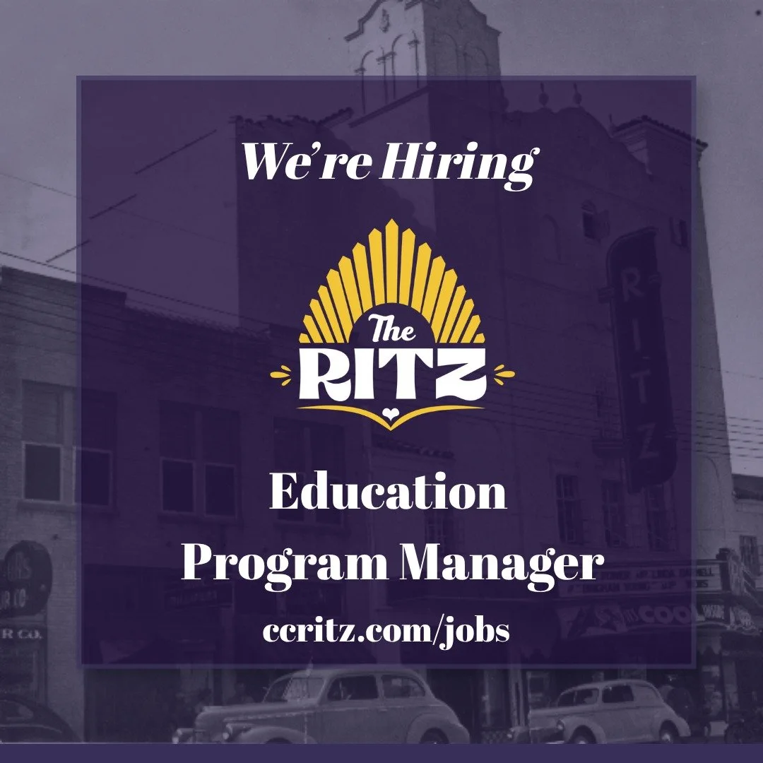 We're Hiring! 
We're not waiting until we have a stage and classrooms of our own to reach our community! Learn more about the Education Program Manager opportunity at ccritz.com/jobs