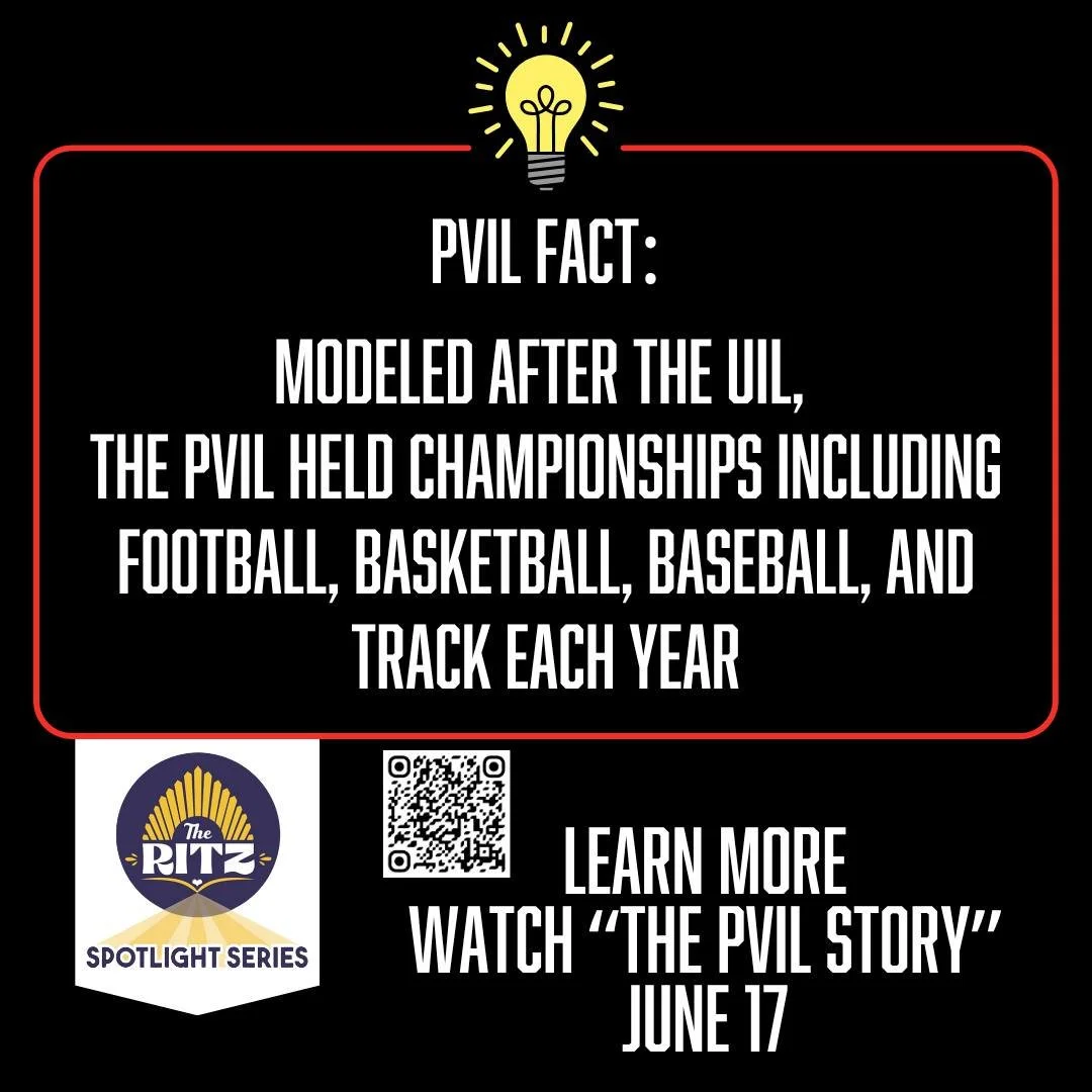 The Prairie View Interscholastic League was about more than just football...but  it's Texas, and football makes the headlines. 

Join us for a film screening of "The PVIL Story: Separate...but Equal?" on June 17th! Meet athletes from the fi