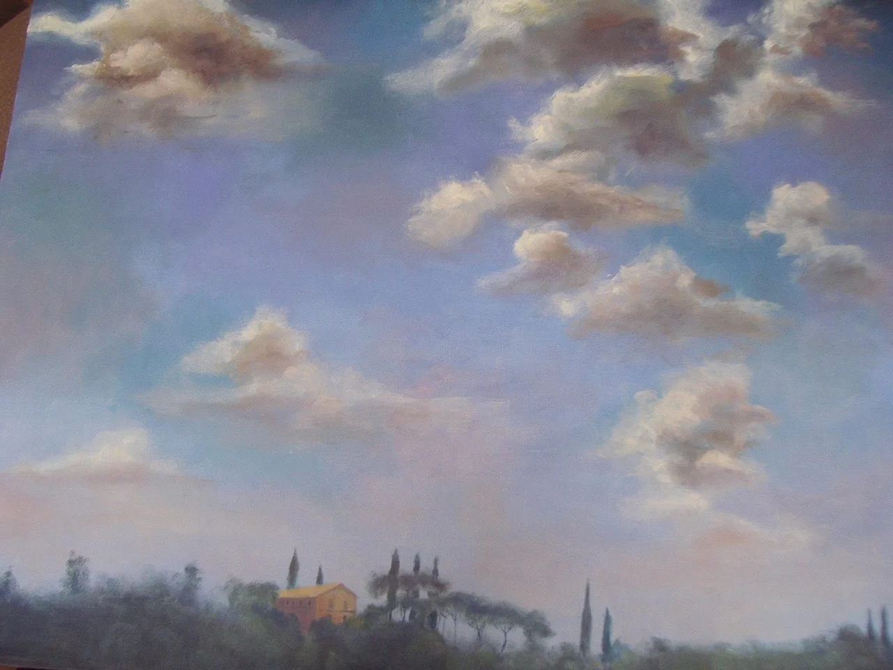 Clouds in Tuscany
oil on linen
4x12