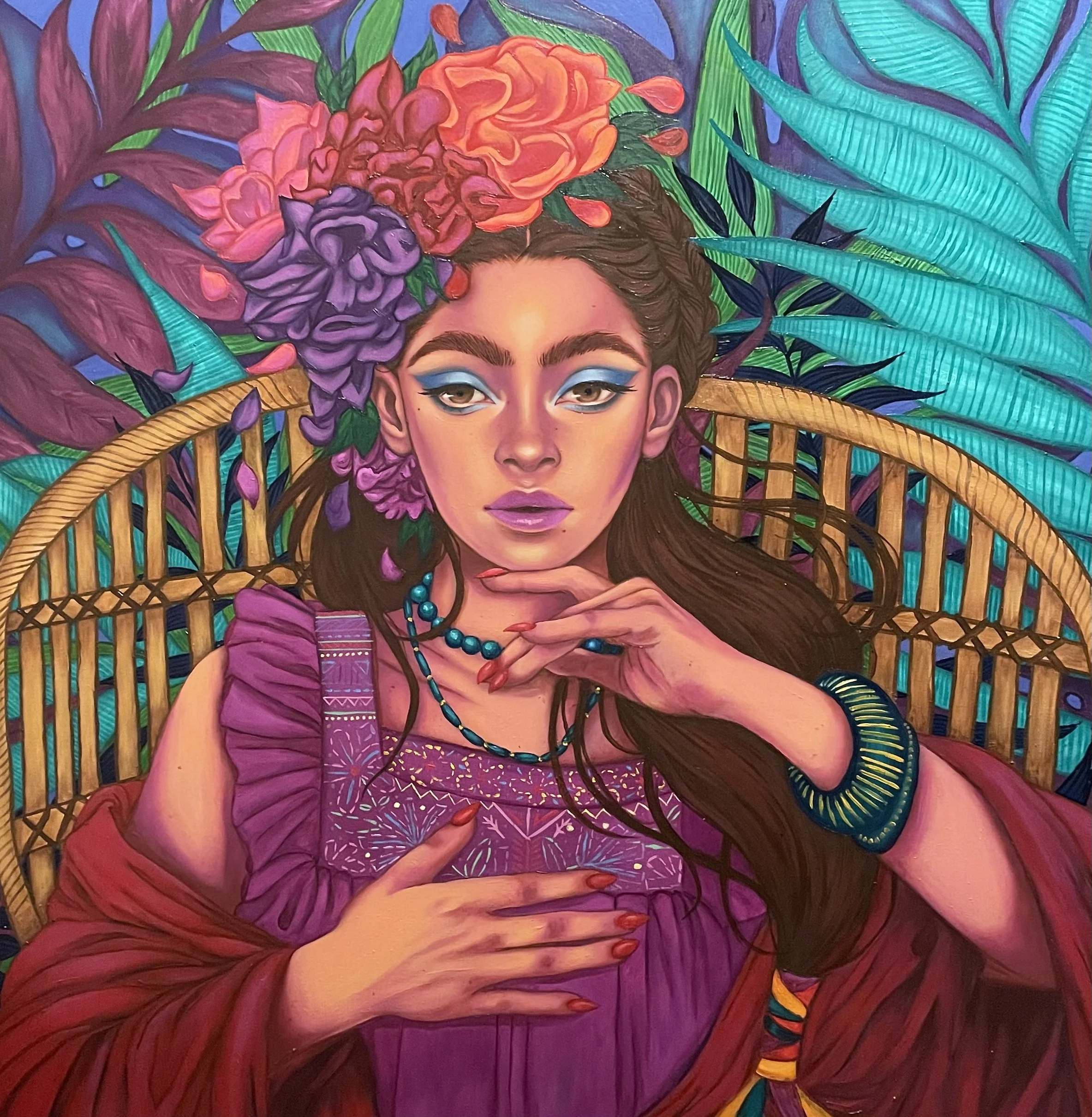 Another Frida 80x80 cm