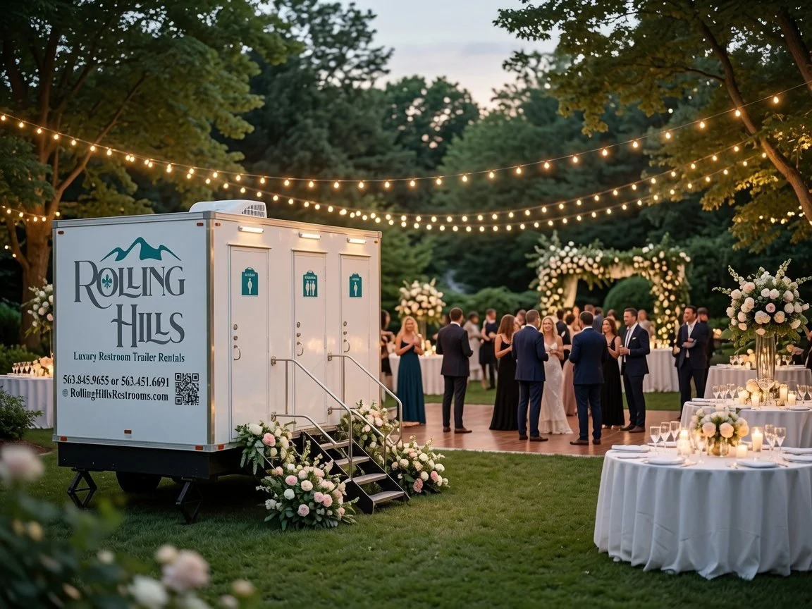 wedding restroom trailer rental dubuque