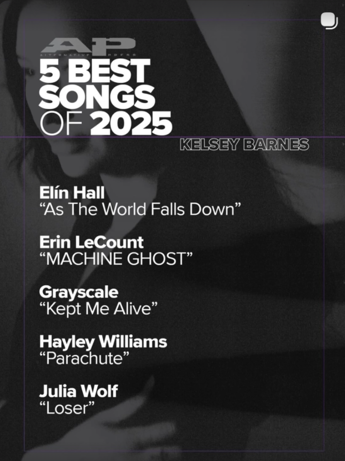 Alternative Press editor Kelsey Barnes names “As The World Falls Down” among her “5 Best Songs of 2025”