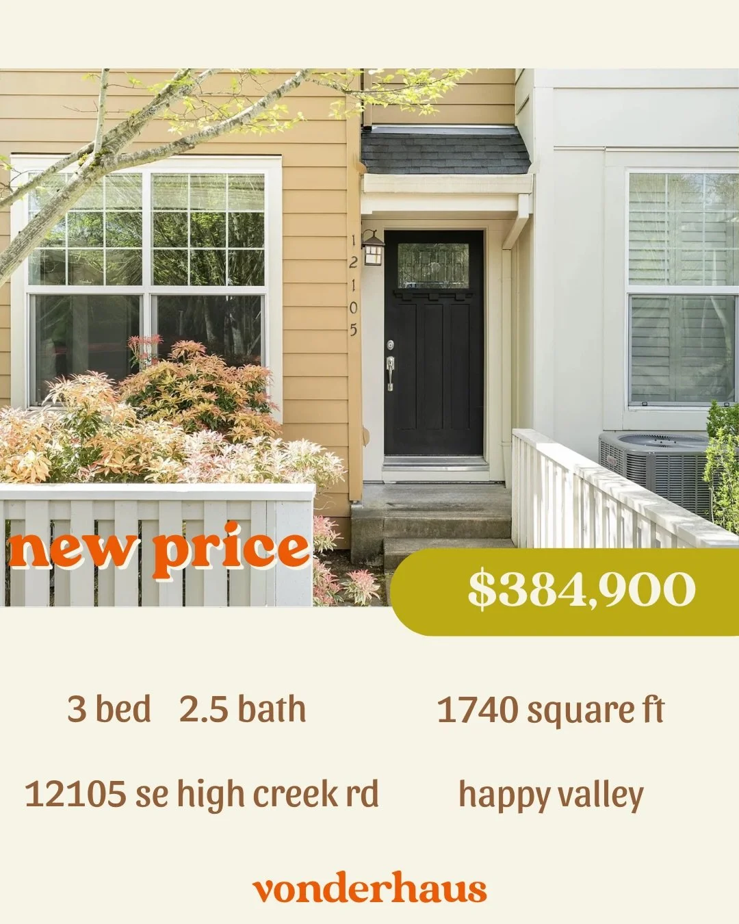 NEW PRICE ALERT! Eagle Landing townhaus in Happy Valley Walking distance from parks, trails, and golfing! Minutes from clackamas town center and restaurants. High efficiency HVAC with tri-zone heating and cooling. Oversized tandem garage with room fo
