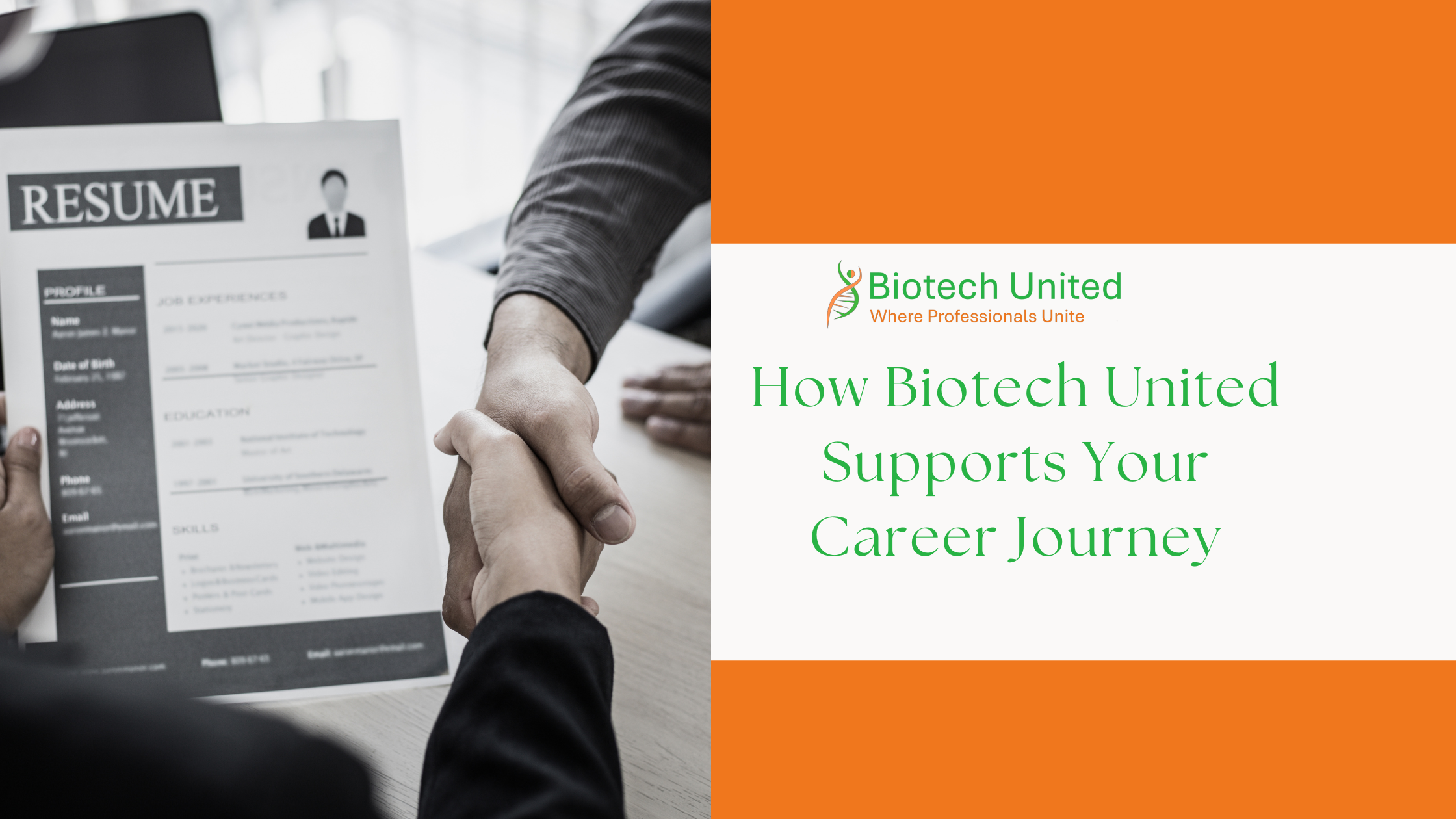 How Biotech United Supports Your Career Journey