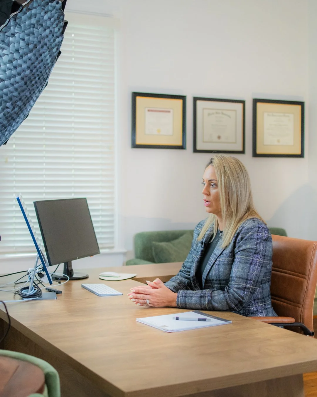 Spent the day on set earlier this month 🎬

Teleprompter. Cameras. The whole production.

The goal wasn't ads. It was to build a library of content that answers the questions my clients already ask me in consultations.

What to do before filing. How 