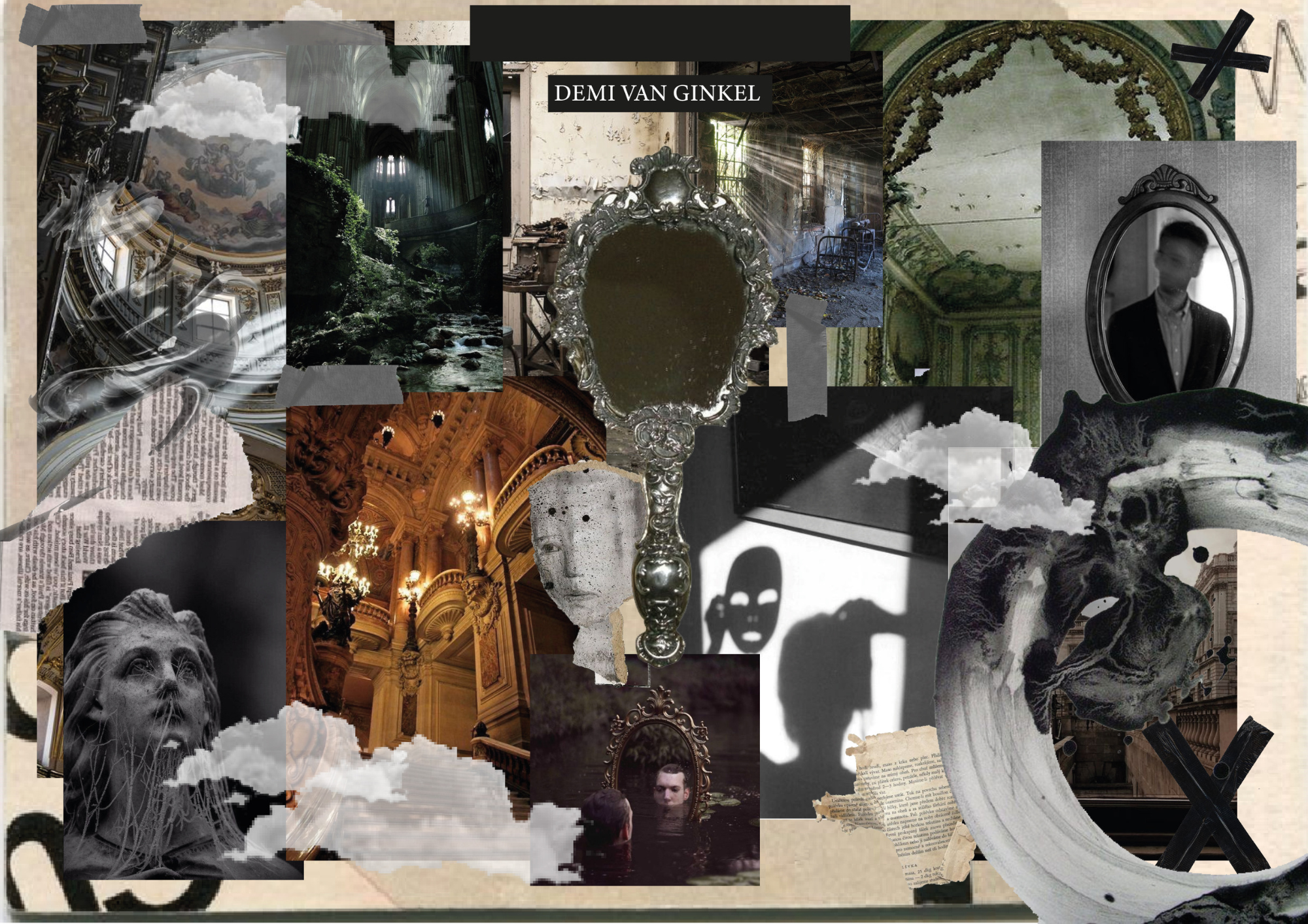 Final school project moodboard