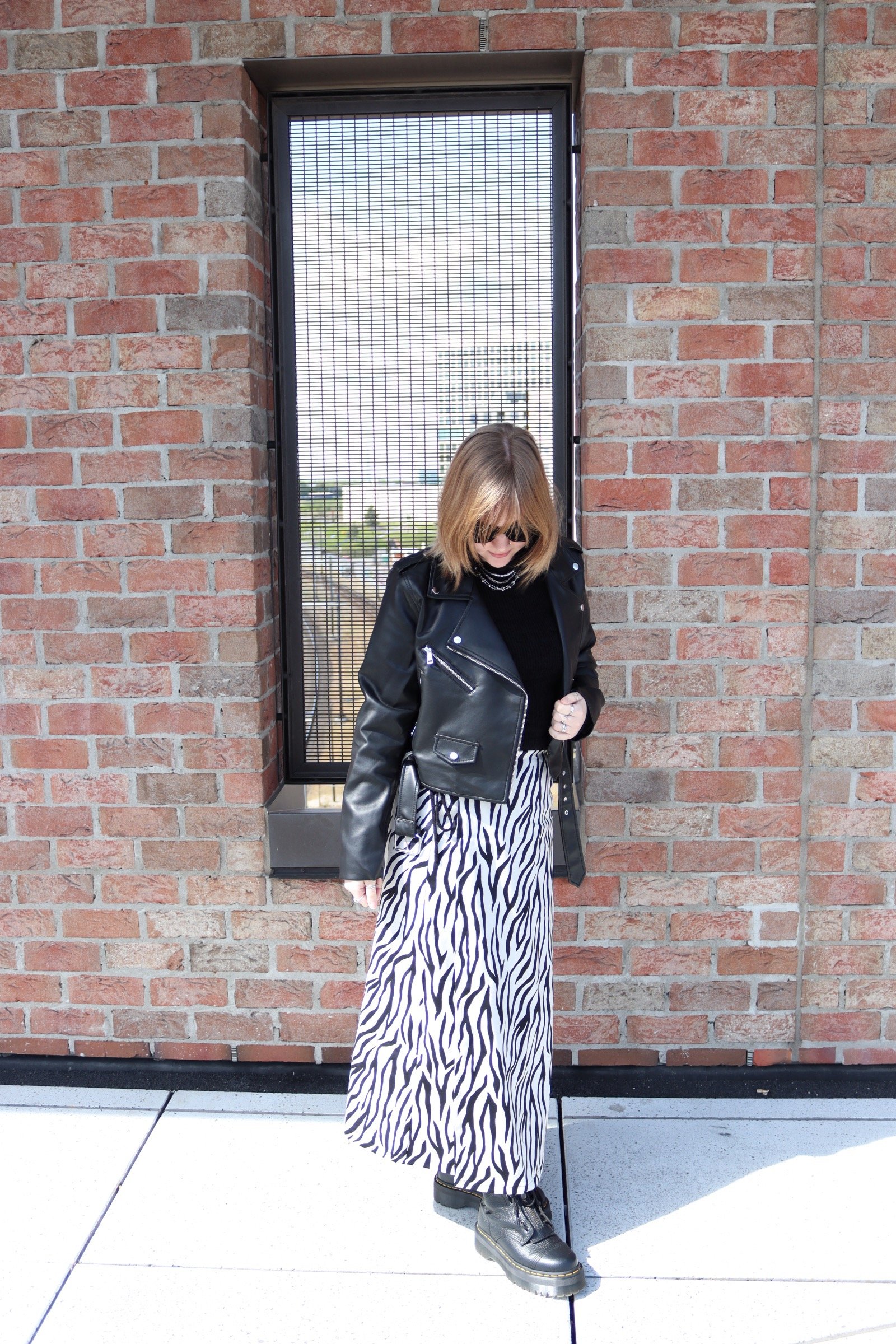 A past fabric option of the Maxi Wrap Skirt