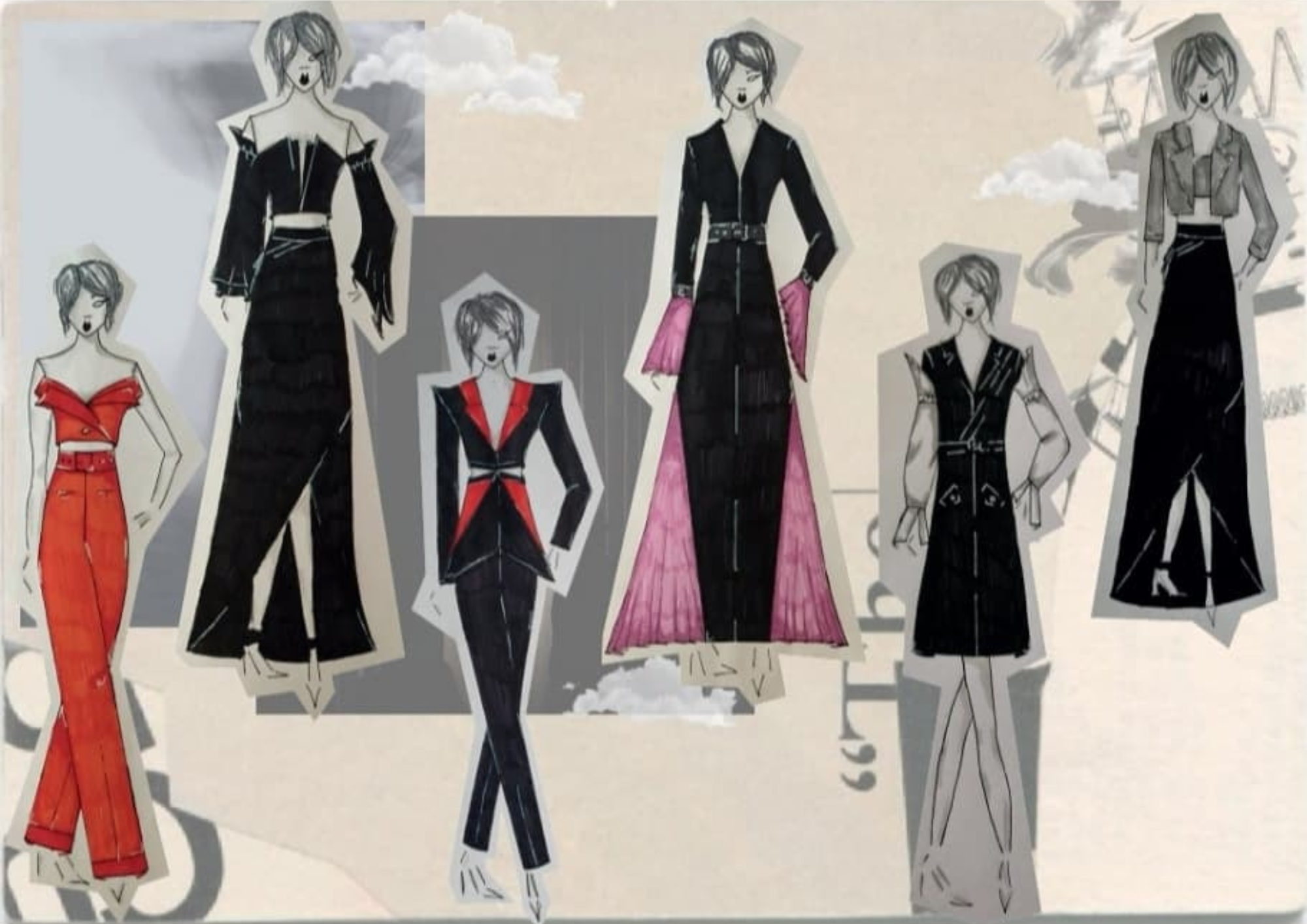 Final school project fashion designs