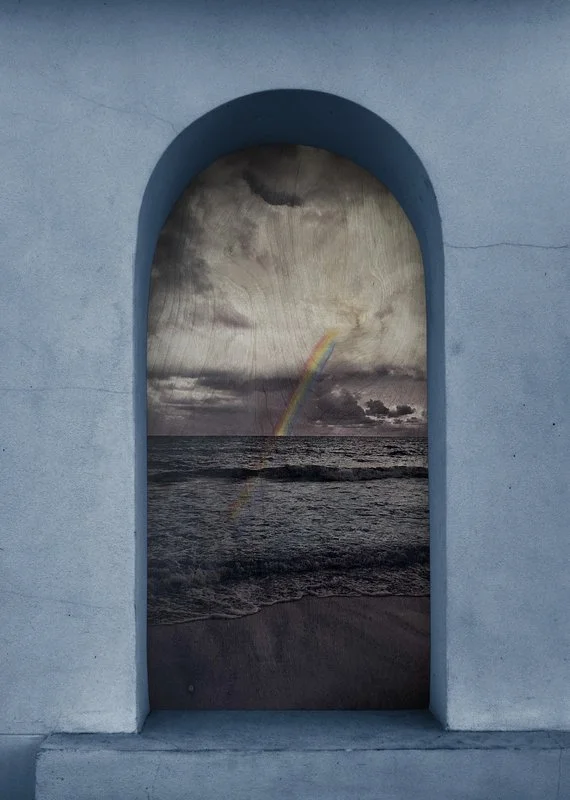 Toni Parras Ocean Rainbow arched stucco nook.jpg