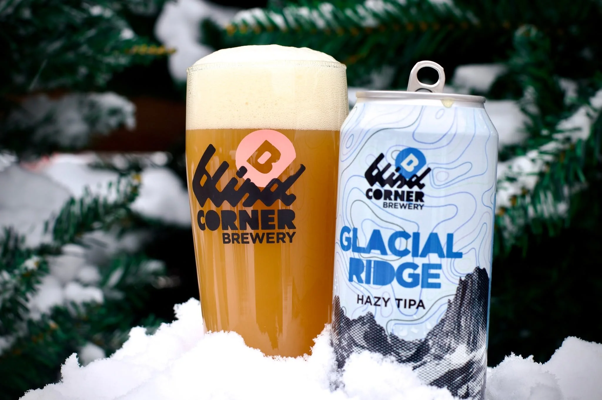 Quiet power, shaped by ice and wind. Depths of frozen white grape skin, bright sea buckthorn, and the resinous breath of alpine fir. A forceful beauty, steadfast and enduring.

GLACIAL RIDGE HAZY TRIPLE IPA
ABV: 9.3% | Hops: Nelson Sauvin, Wai-iti, C