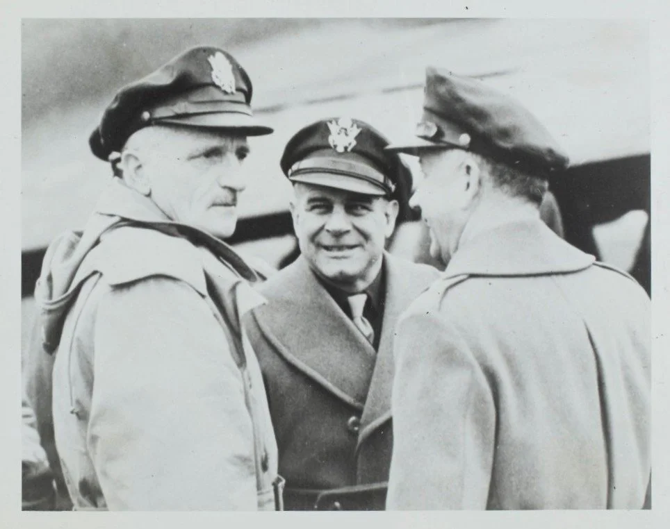Gen Spaatz, Gen Doolittle, Gen Hodges, Eighth Air Force