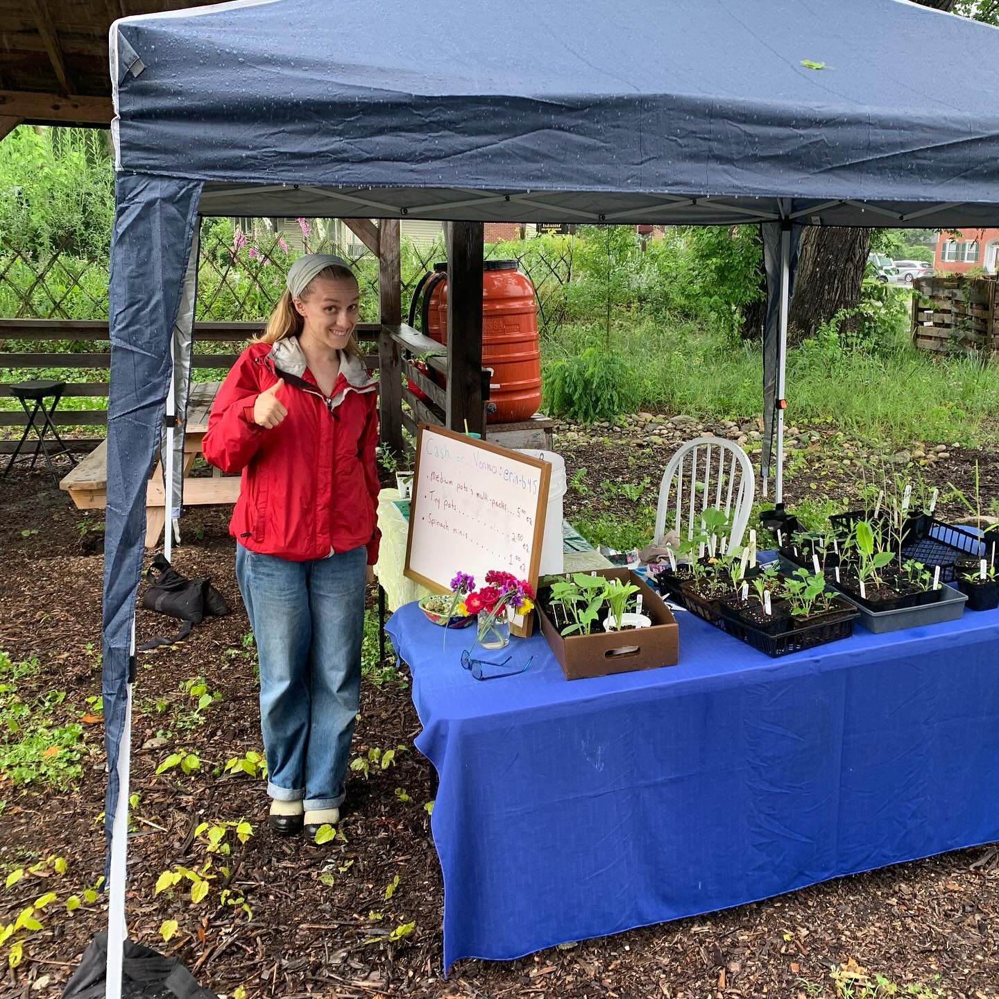 I’m at the Gray Village Market every week! Come stop and chat, maybe buy a couple seedlings, pet the goats π from @tenapplefarm and support local farmers and craftsmen π±