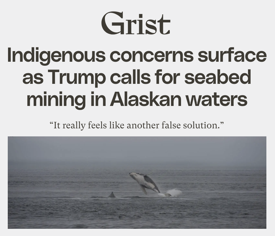 Tallgrass Institute Discusses Need for Indigenous Peoples’ Consent in U.S. Push for Deep-Sea Mining