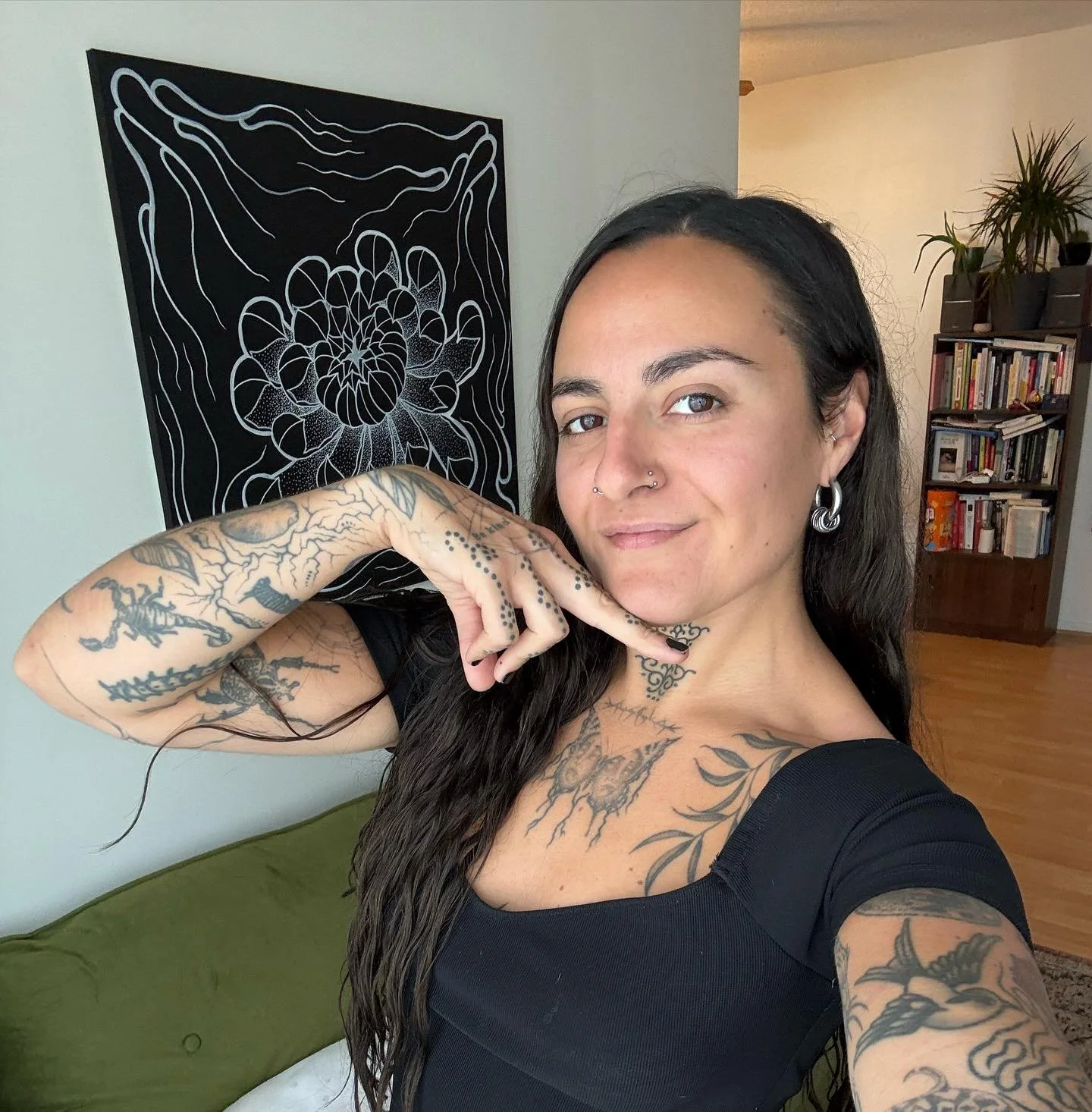 Hot Damn!! We&rsquo;re thrilled to welcome @artgustina as our newest full time artist the shop❤️&zwj;🔥
Agustina is a visual artist and tattooer from Patagonia, Argentina, specializing in black and gray designs inspired by nature, personal symbolism,