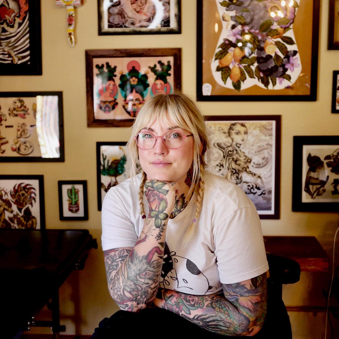 Hot Damn!! It&rsquo;s @ismonkah ❤️&zwj;🔥

Tattooing since 2017, Monica is known for her colorful, illustrative custom tattoos that bring imagination to life. Her work often draws from pop culture, horror movies, magical animals, florals, and insects