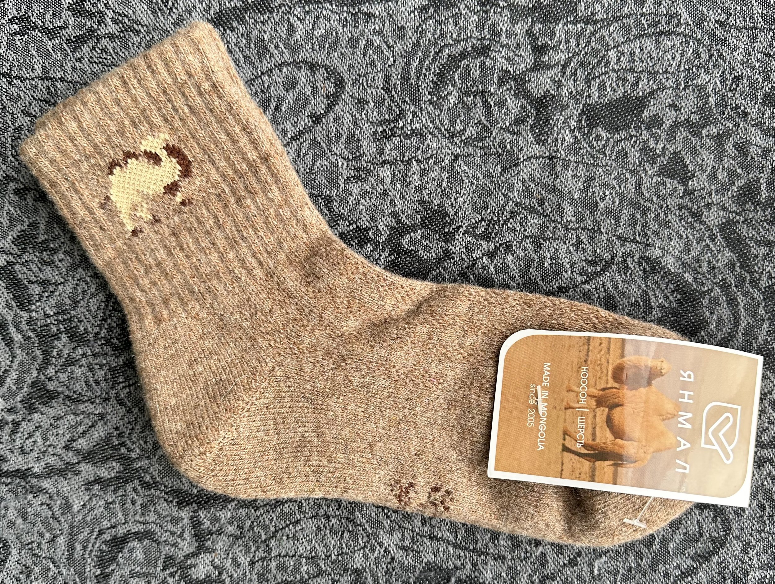 Camel Wool Socks (Small)