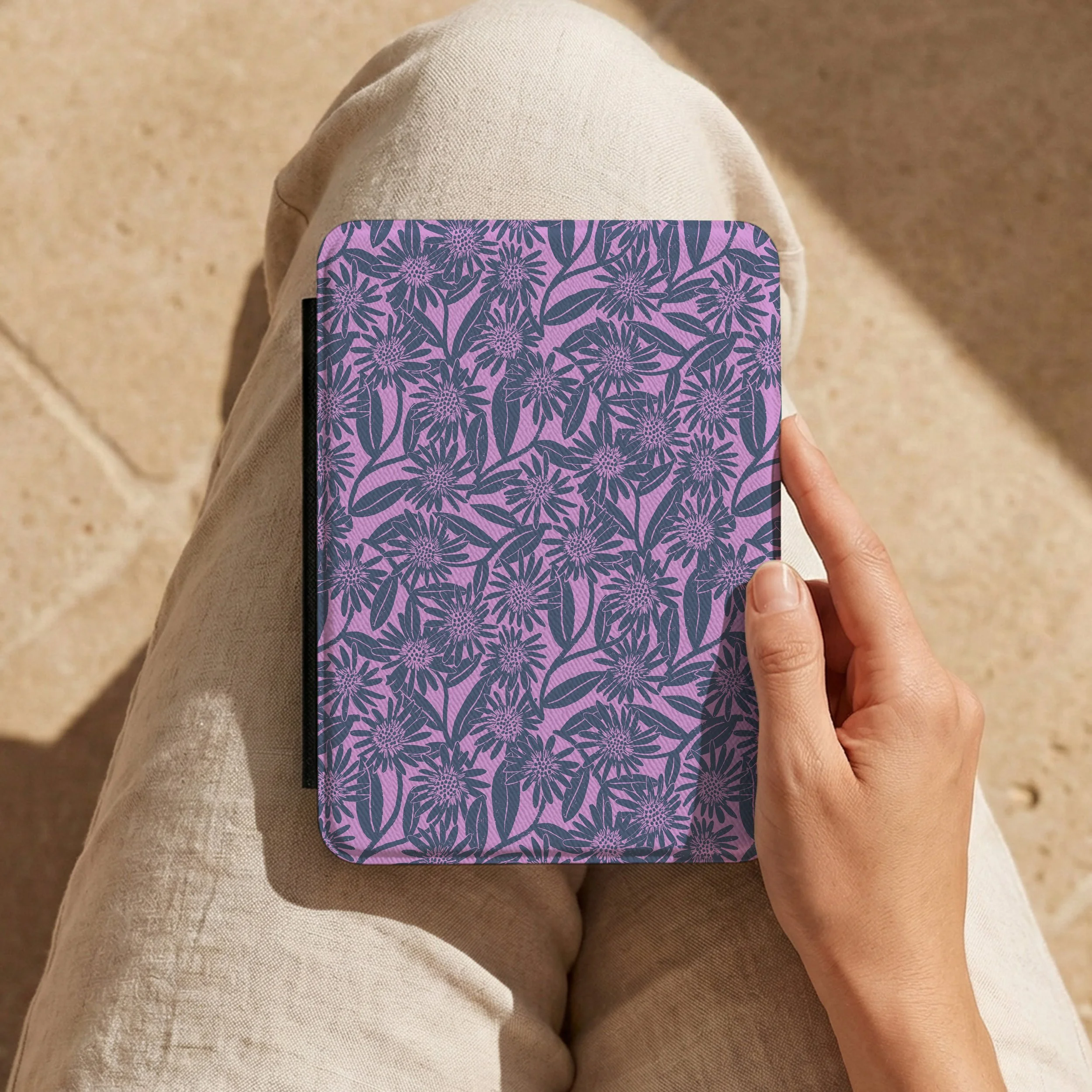 Purple Floral Kindle Paperwhite Case