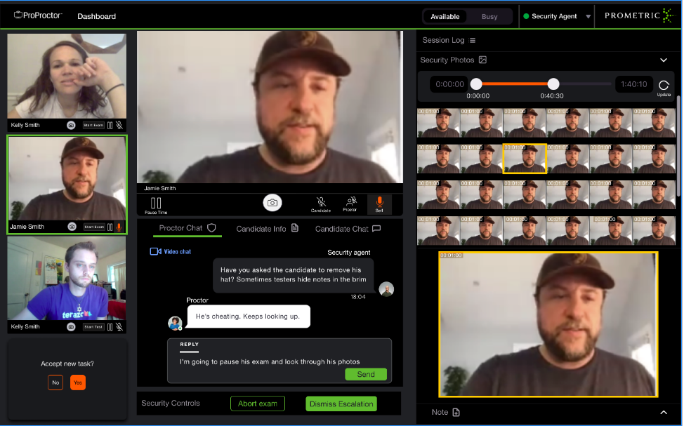 Security agent dashboard after replatforming