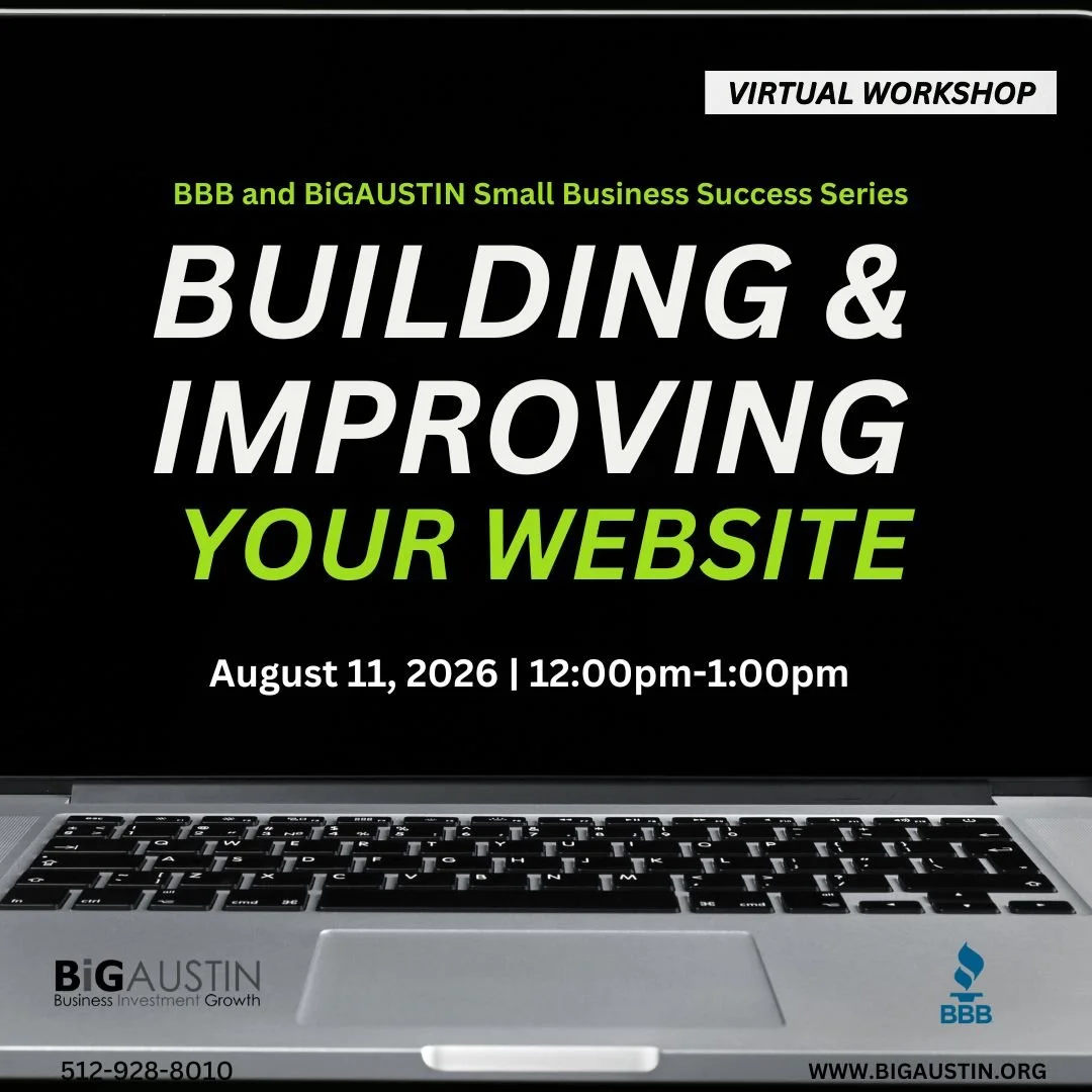 Building &amp; Improving Your Website (Virtual)