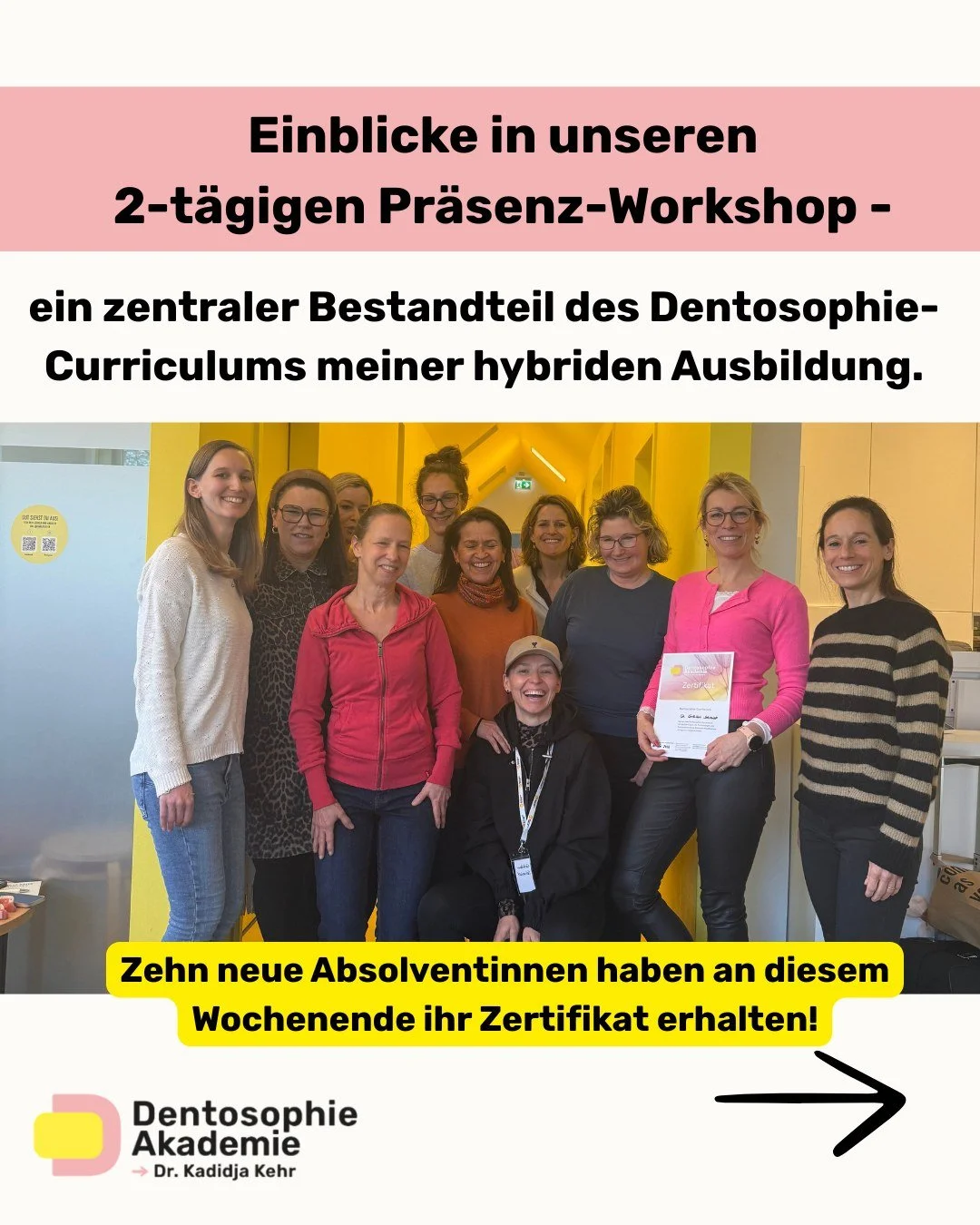 Wozu gibt es das Pr&auml;senzwochenende im Dentosophie-Curriculum wirklich?

Nicht, um noch mehr Theorie anzuh&auml;ufen.
Sondern um eine entscheidende Frage zu kl&auml;ren:

👉 Wie integrierst du Dentosophie realistisch in DEINEN Praxisalltag?

Im 2