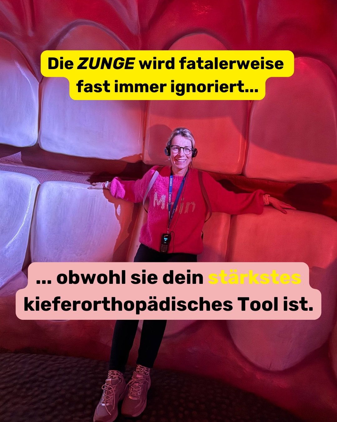 Die Zunge ist dein st&auml;rkstes kieferorthop&auml;disches Tool.

Und genau deshalb ist es problematisch, dass sie in vielen Behandlungen noch immer zu wenig Beachtung bekommt.

Wenn wir &uuml;ber Kieferentwicklung sprechen, sprechen wir oft &uuml;b